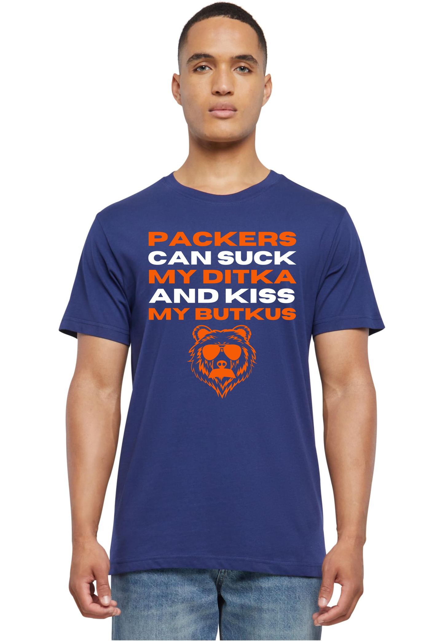 FOOTBALL - Kiss my butkus unisex round neck T-Shirt