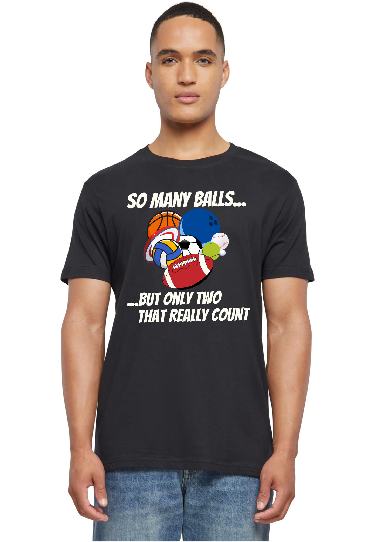 SPORTS - so many balls unisex round neck T-Shirt