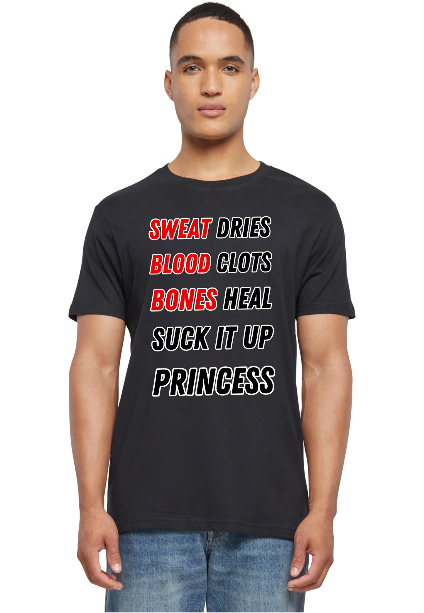 SPORTS - Suck it up princess unisex round neck T-shirt