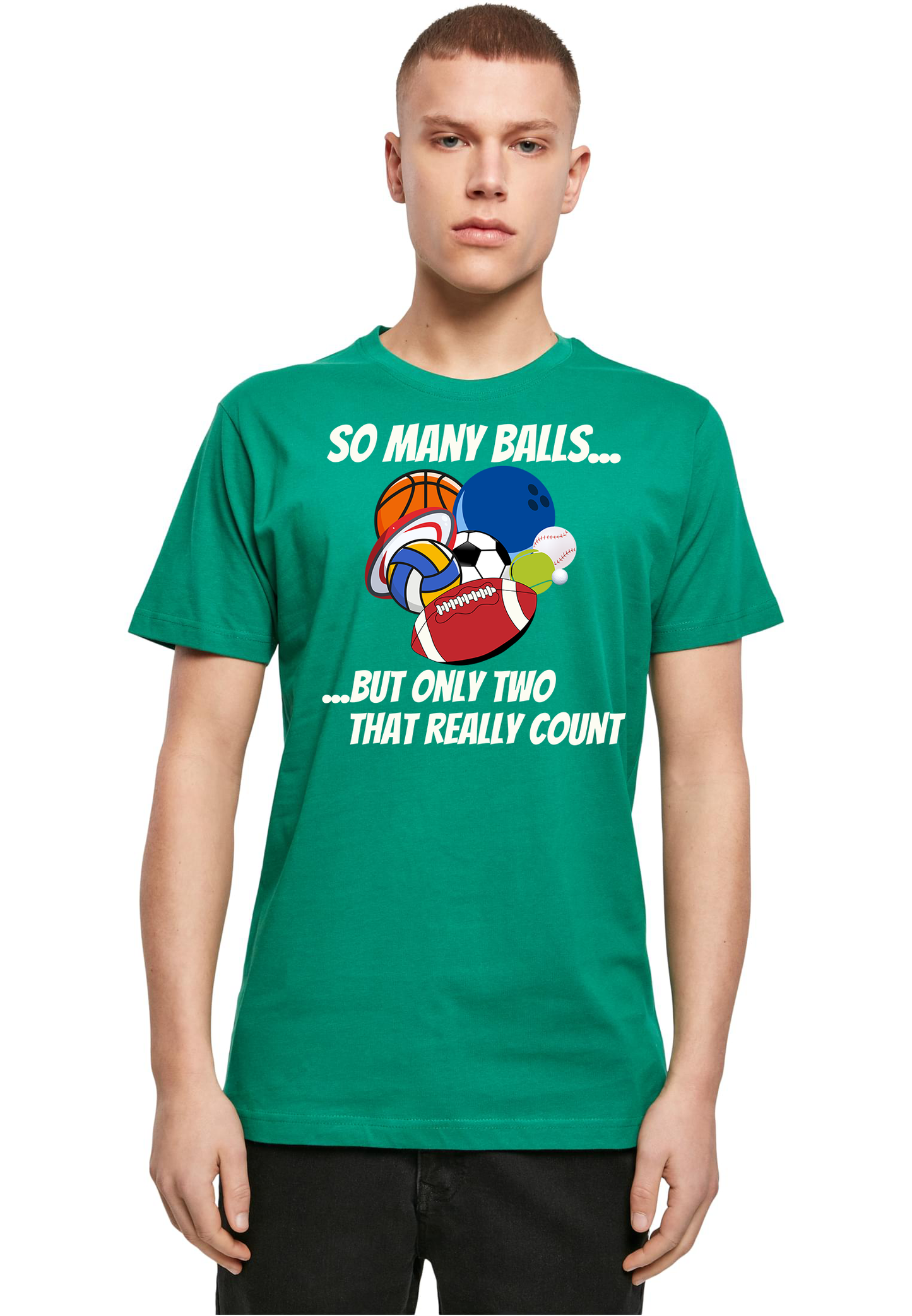 SPORTS - so many balls unisex round neck T-shirt