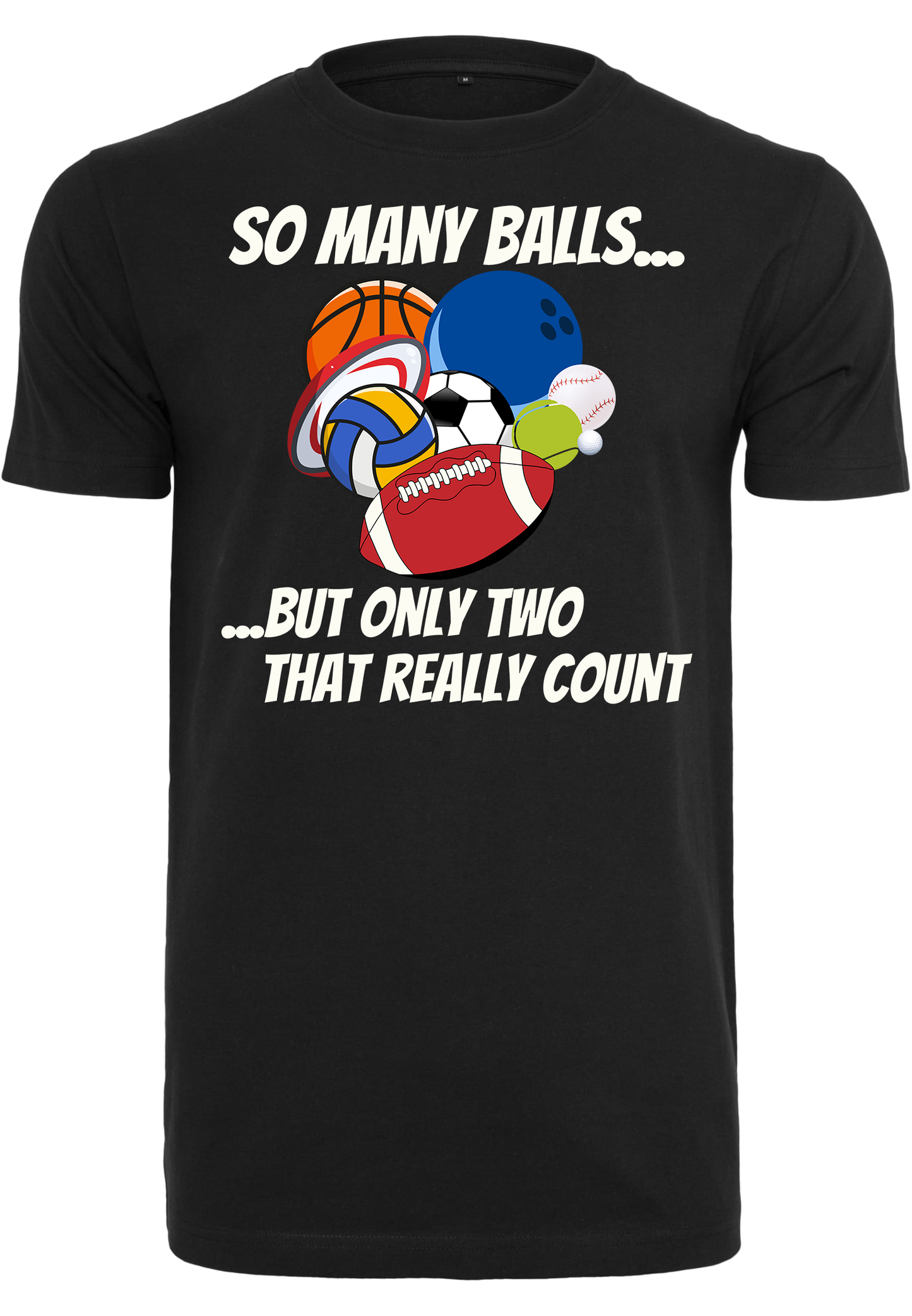 SPORTS - so many balls unisex round neck T-shirt