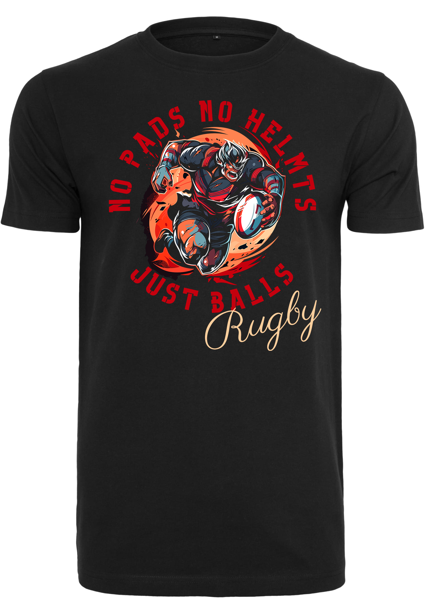 RUGBY - No pads no helmets just balls unisex round neck T-shirt