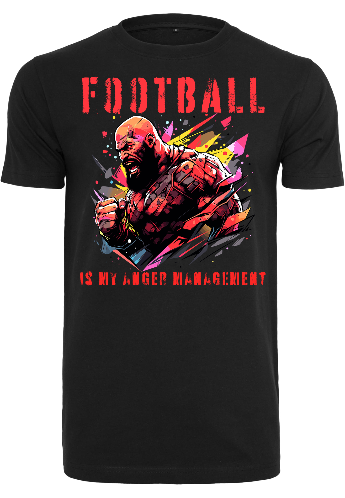 FOOTBALL - Anger Management unisex round neck T-Shirt