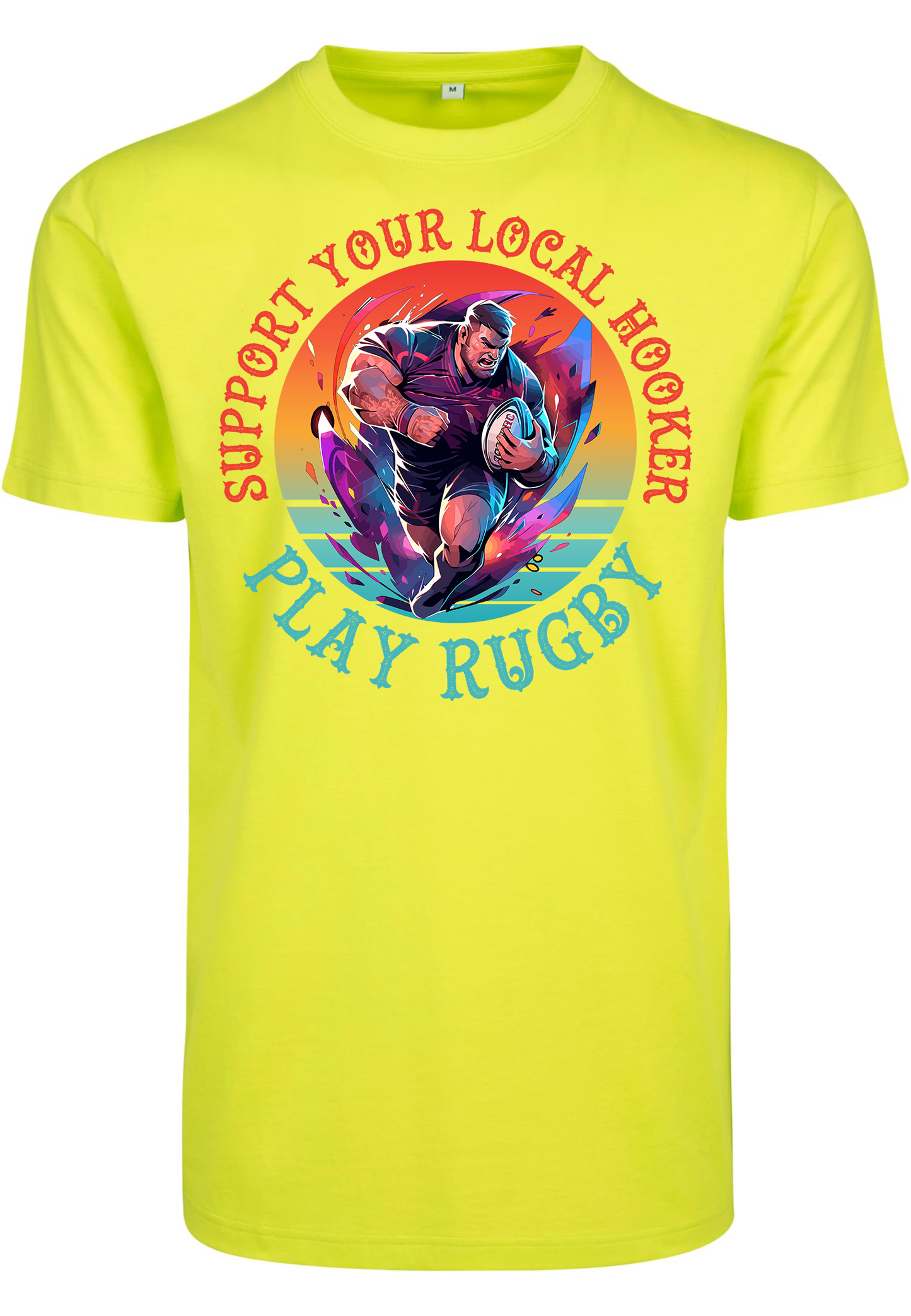 RUGBY - Support a local hooker unisex round neck T-Shirt