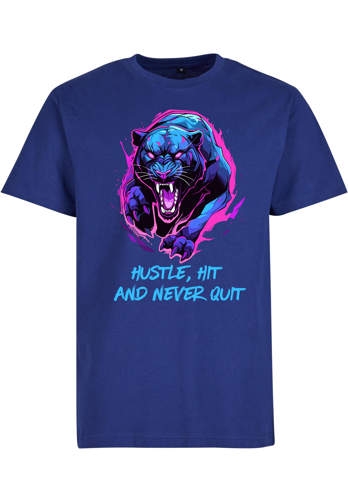 SPORTS - Hustle, hit and never quit unisex round neck T-Shirt