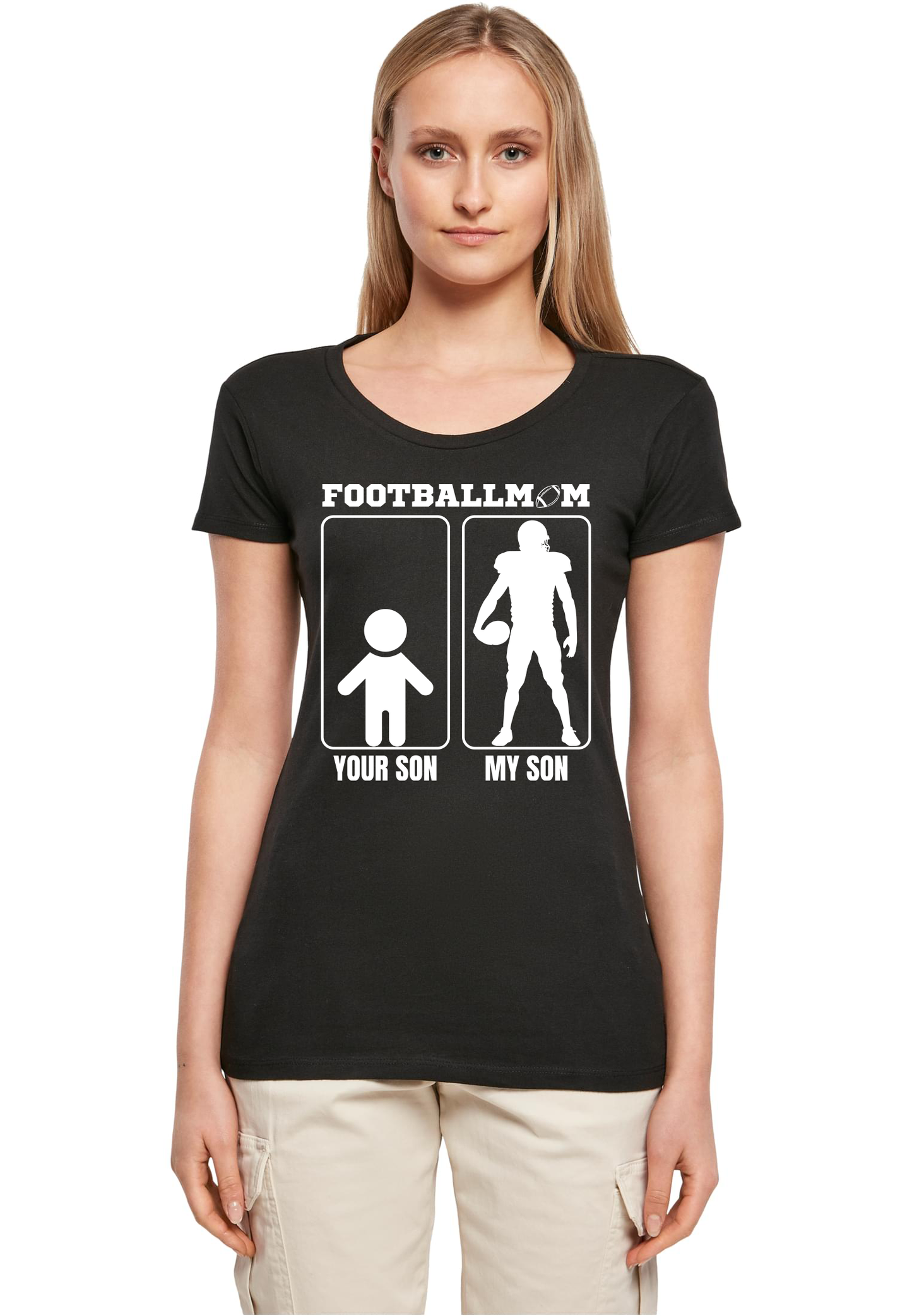 FOOTBALL - Your son my son Footballmom WMN T-Shirt