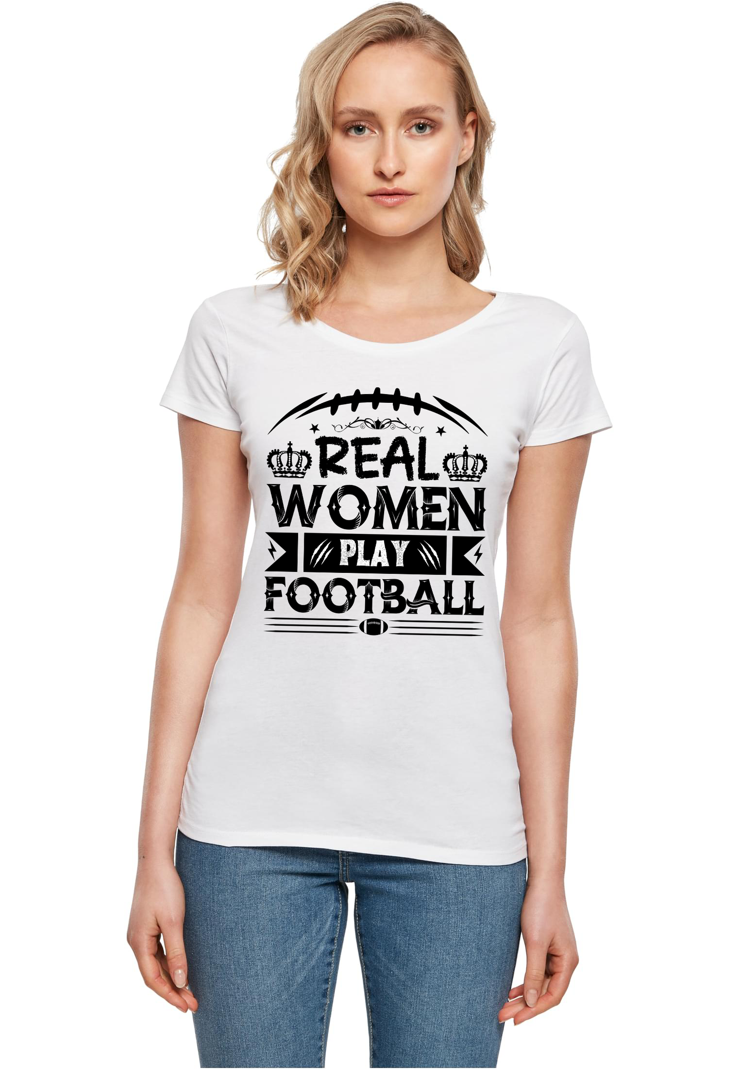 FOOTBALL - Real women watch football WMN T-Shirt