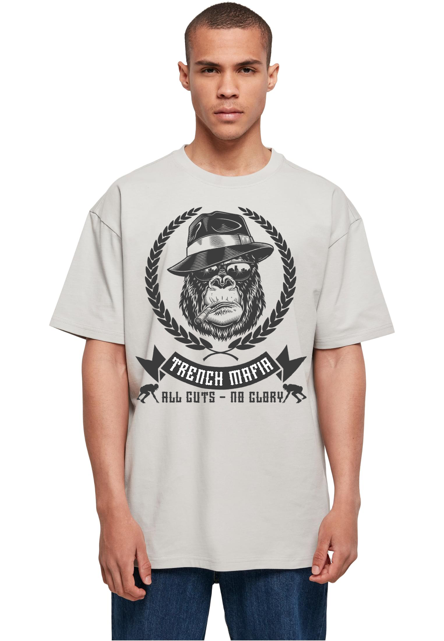 FOOTBALL - Lineman - Trench Mafia heavy oversized unisex T-Shirt