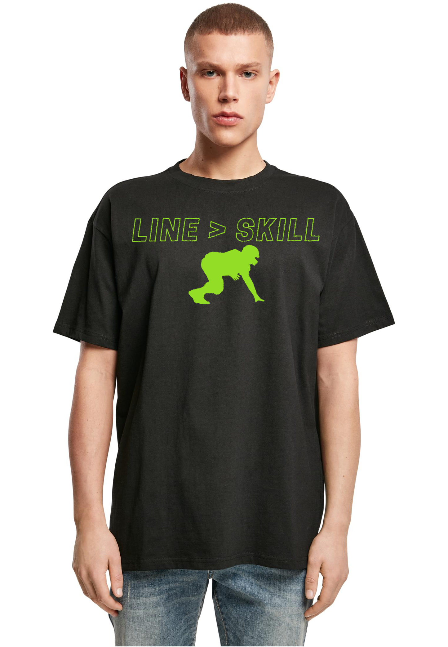 FOOTBALL - Lineman - Line &gt; Skill heavy oversized unisex T-shirt