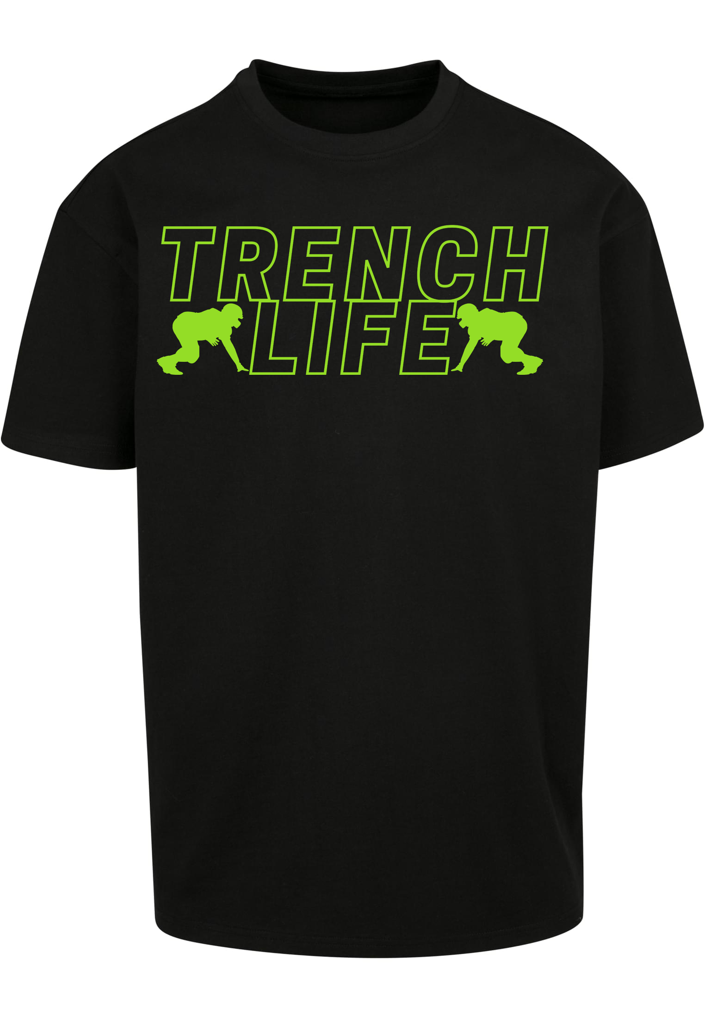 FOOTBALL - Lineman - Trench Life heavy oversized unisex T-Shirt