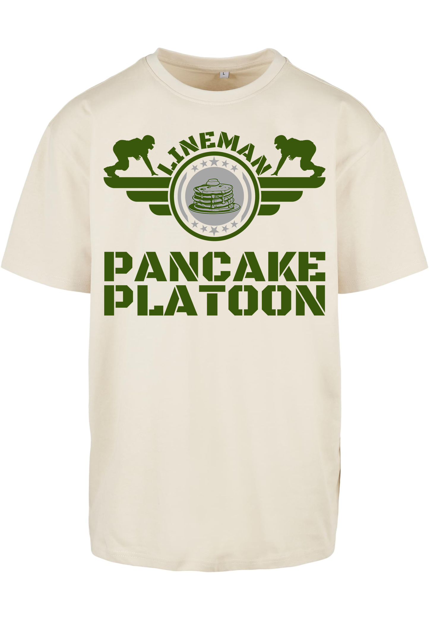 FOOTBALL - Lineman - Pancake Platoon heavy oversized unisex T-Shirt