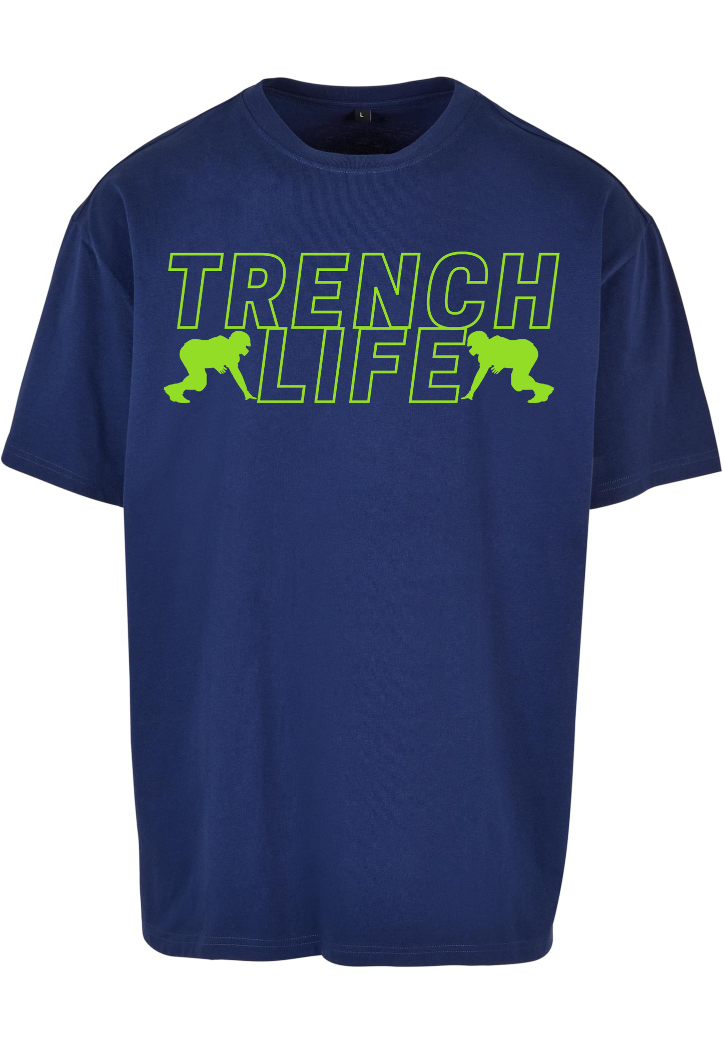 FOOTBALL - Lineman - Trench Life heavy oversized unisex T-Shirt