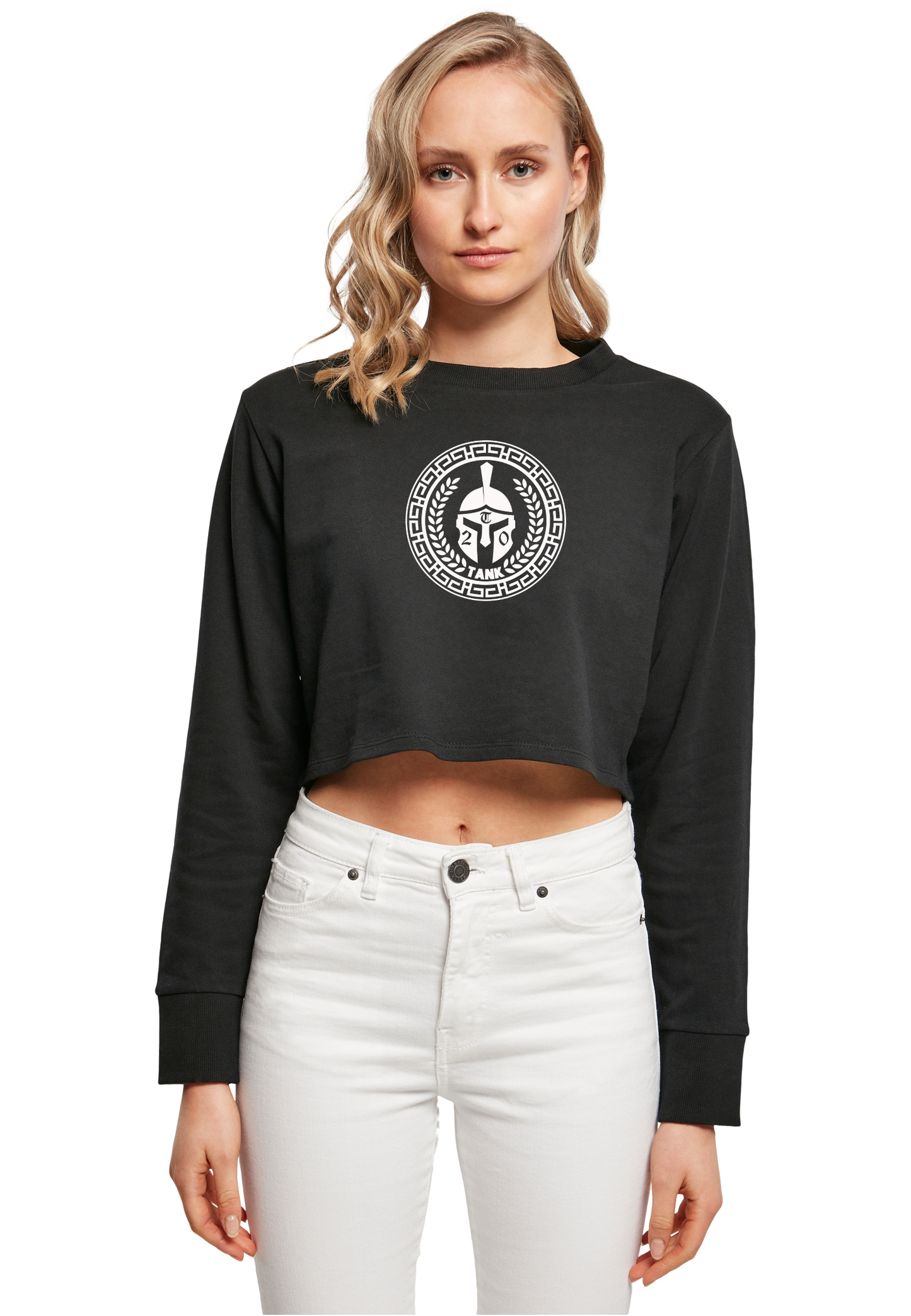 STREETS - ready WMN terry cropped crewneck sweater