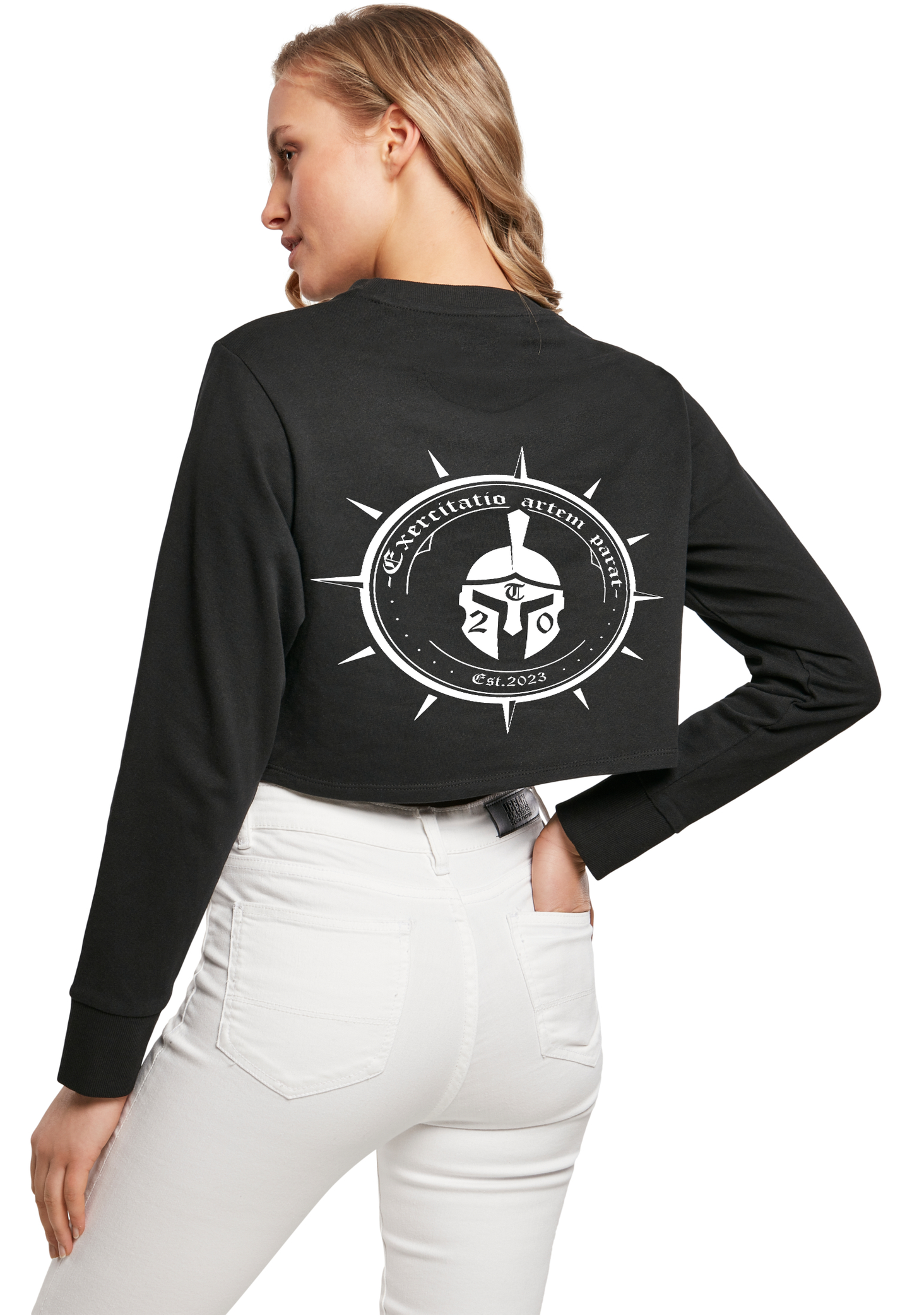 STREETS - parat WMN terry cropped crewneck sweater