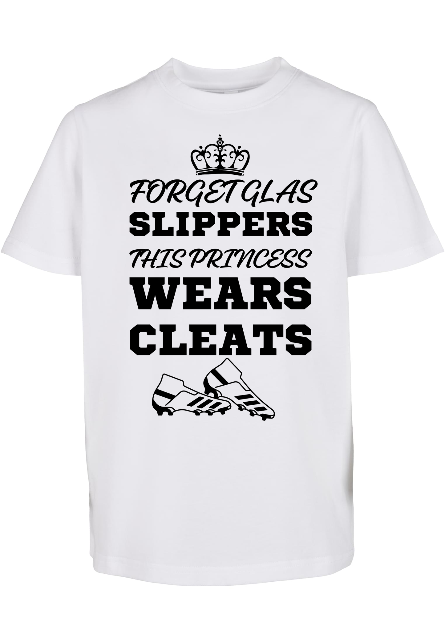 SPORTS - Princess wears cleats KIDS T-Shirt