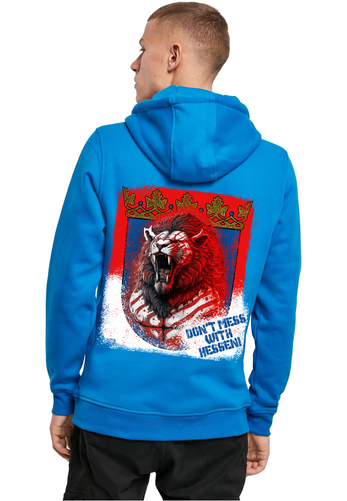 Football - Lion don't mess with Hessen heavy Hoodie