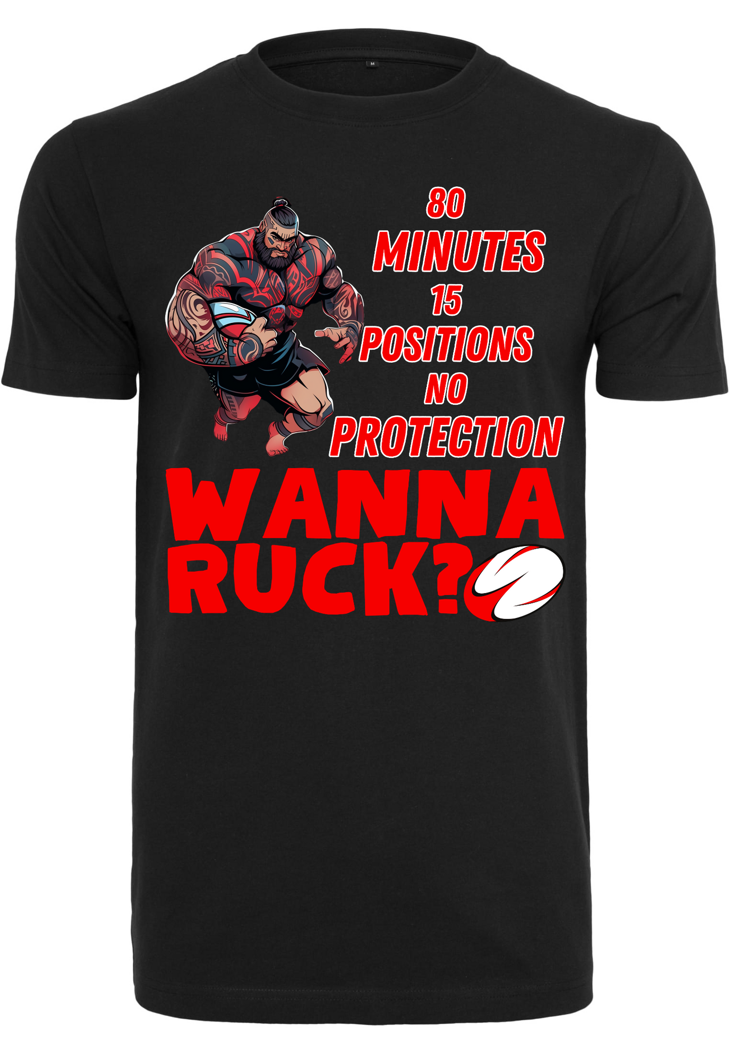 Rugby - Wanna ruck round neck unisex T-Shirt