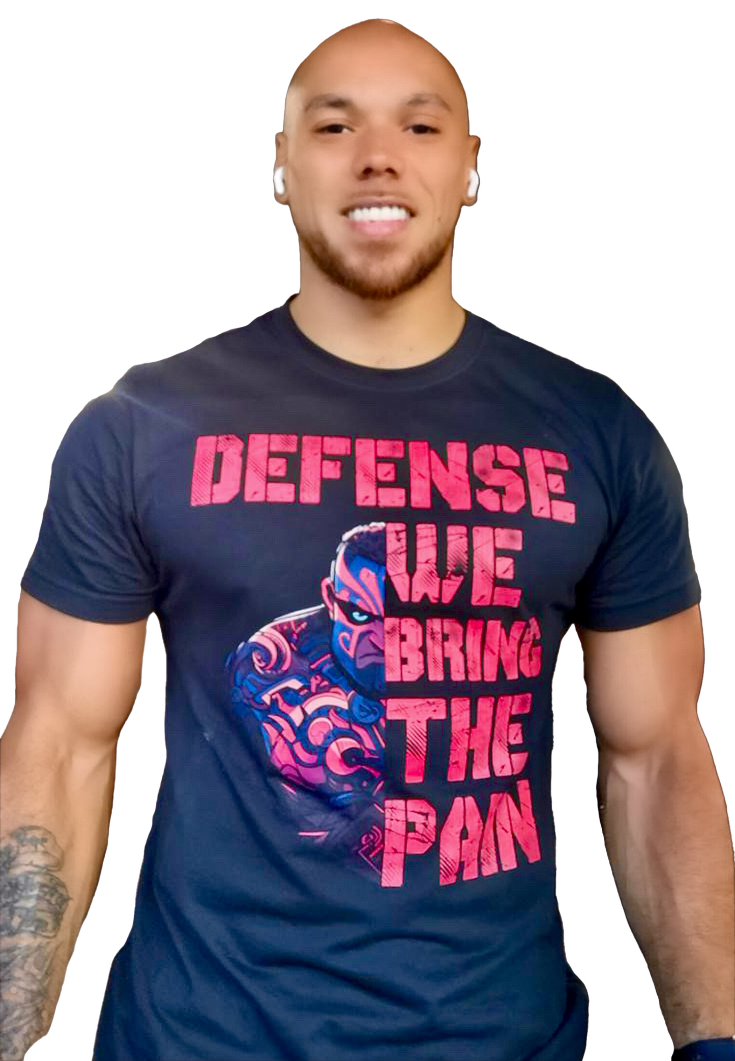 Football - Defense we bring the pain round neck unisex T-Shirt