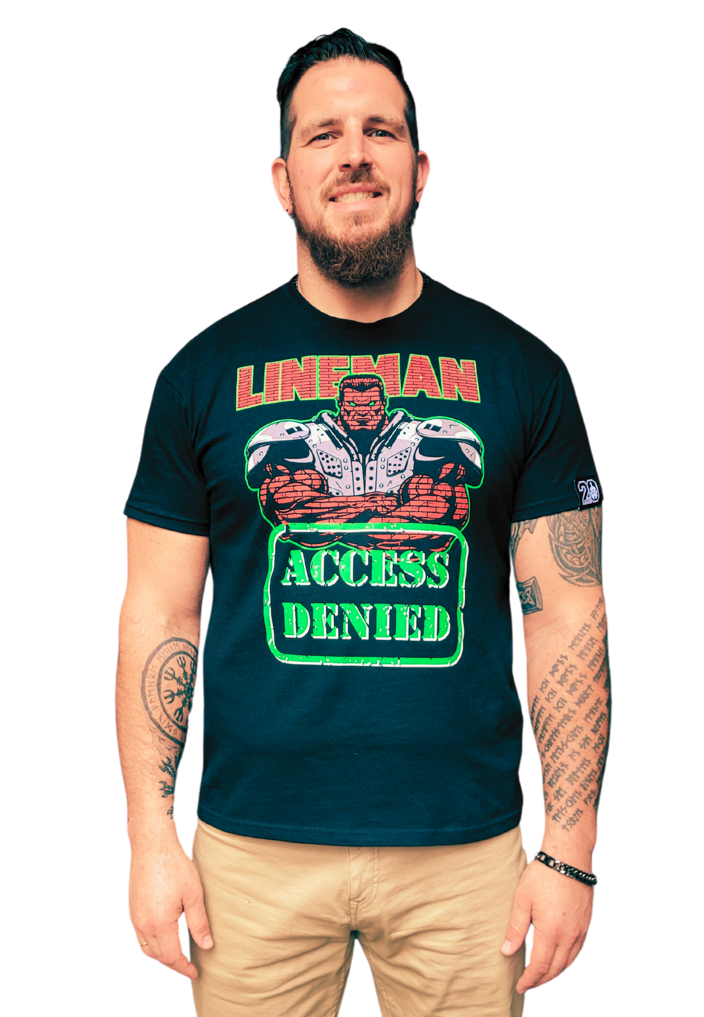 FOOTBALL - Lineman - Access Denied heavy oversized unisex t-shirt