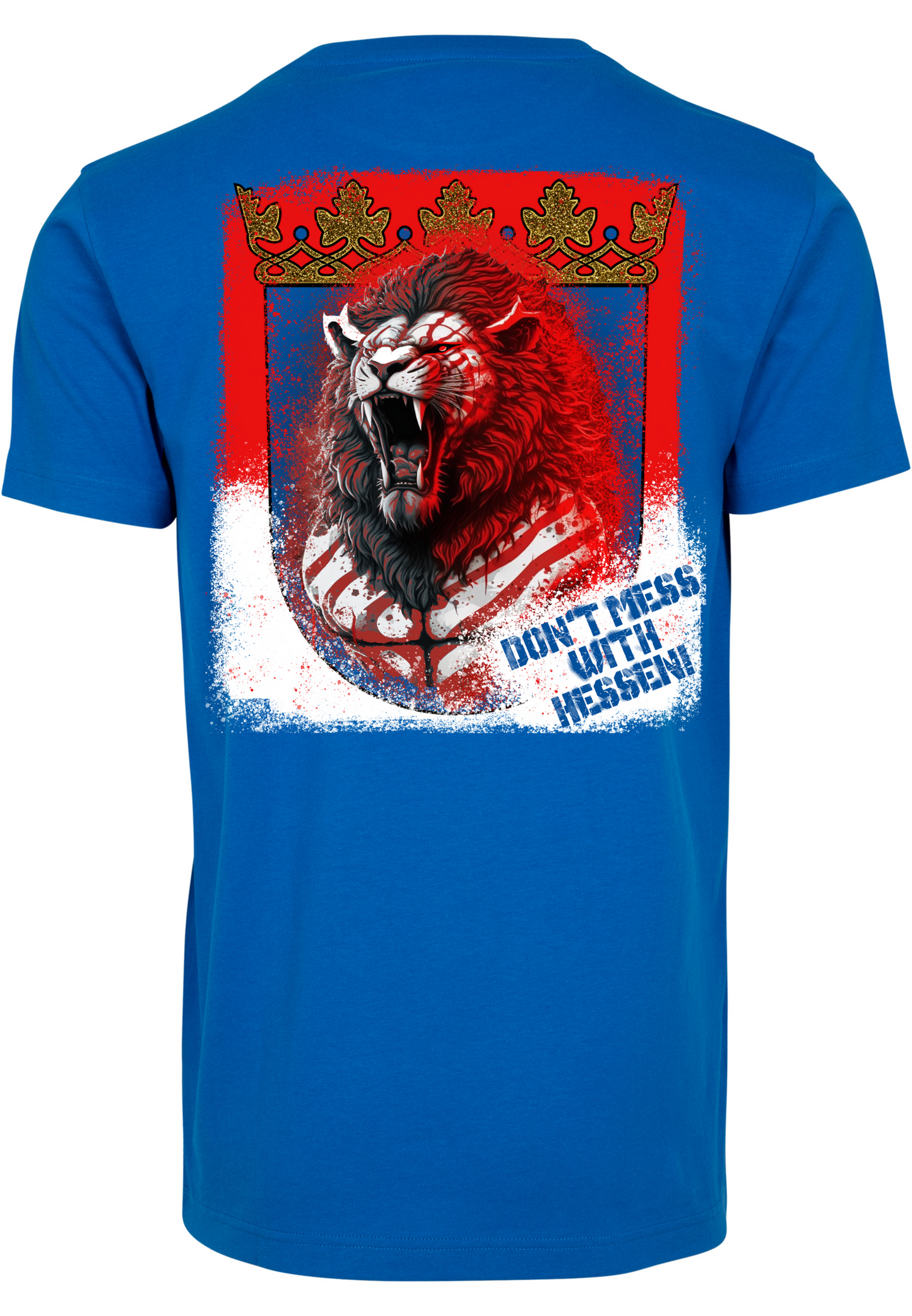 Football - Lion don't mess with Hessen round neck unisex T-Shirt