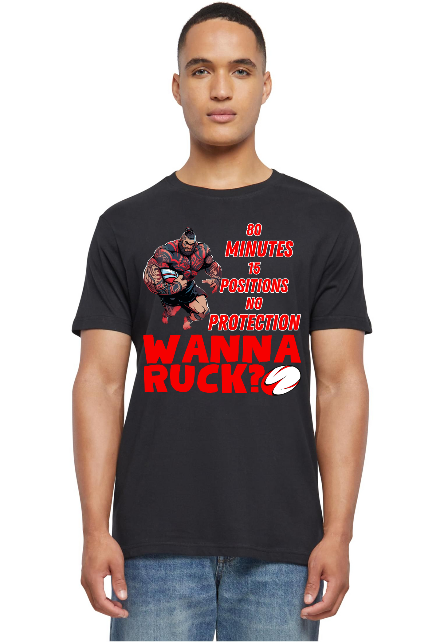 Rugby - Wanna ruck round neck unisex T-Shirt