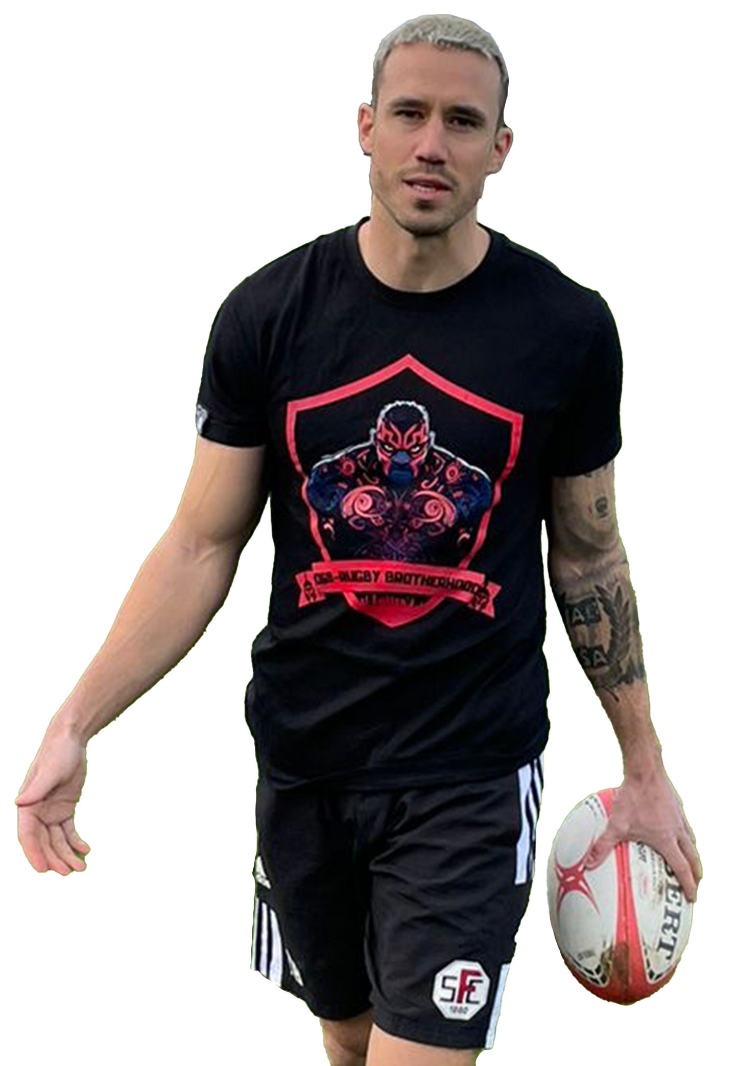 RUGBY - 069-Rugby Brotherhood round neck unisex T-Shirt