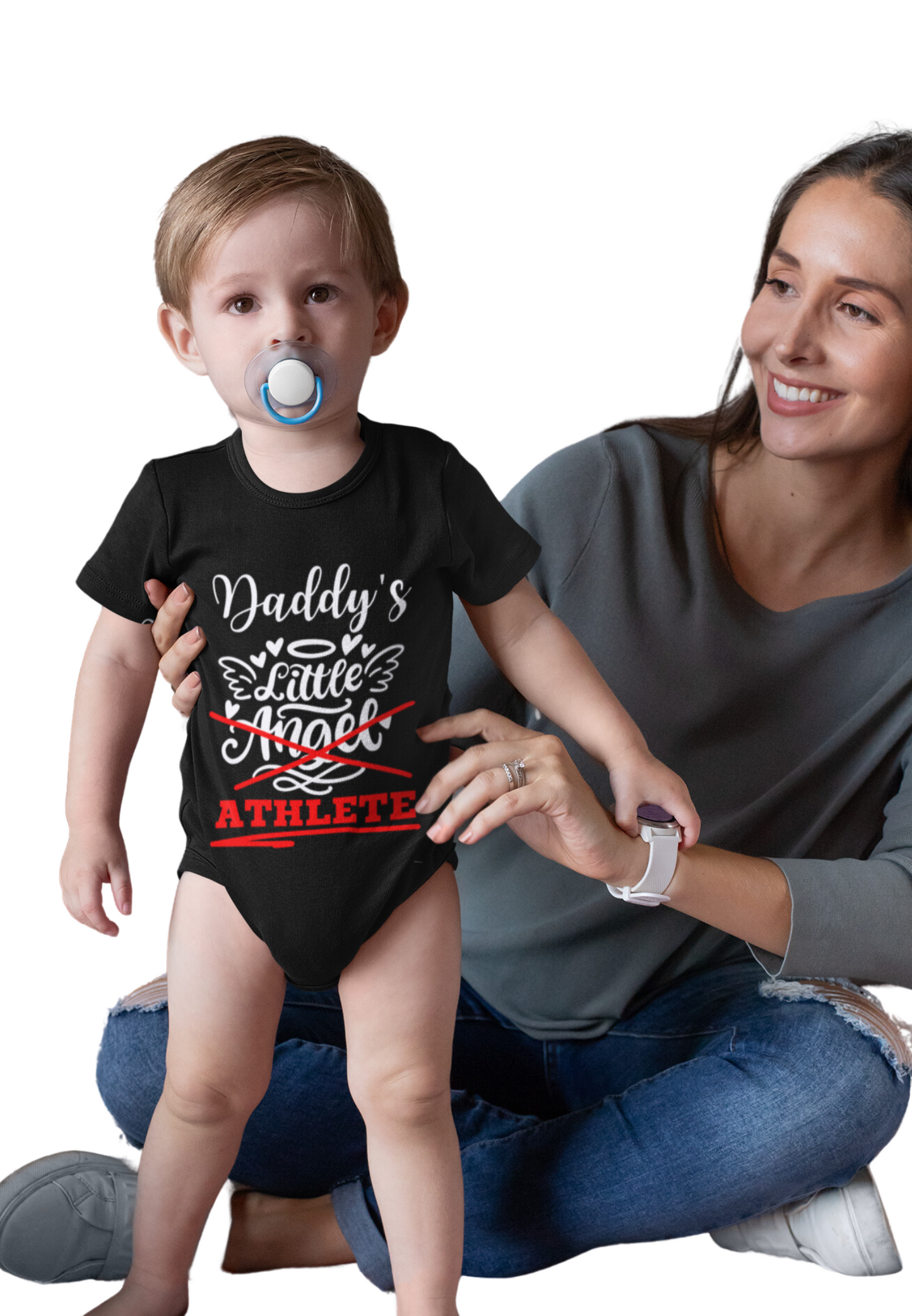 Sports - Daddy's little Athlete Baby Bodysuit