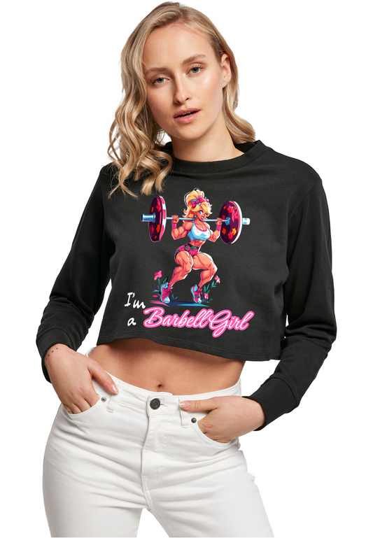 Gym - I'm a Barbell Girl WMN cropped Sweater