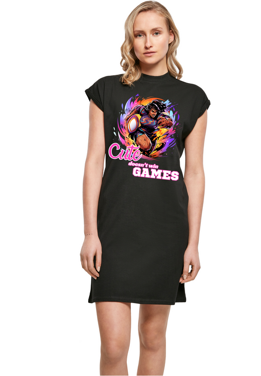 Rugby - Cute doesn't win games WMN T-Shirt Dress