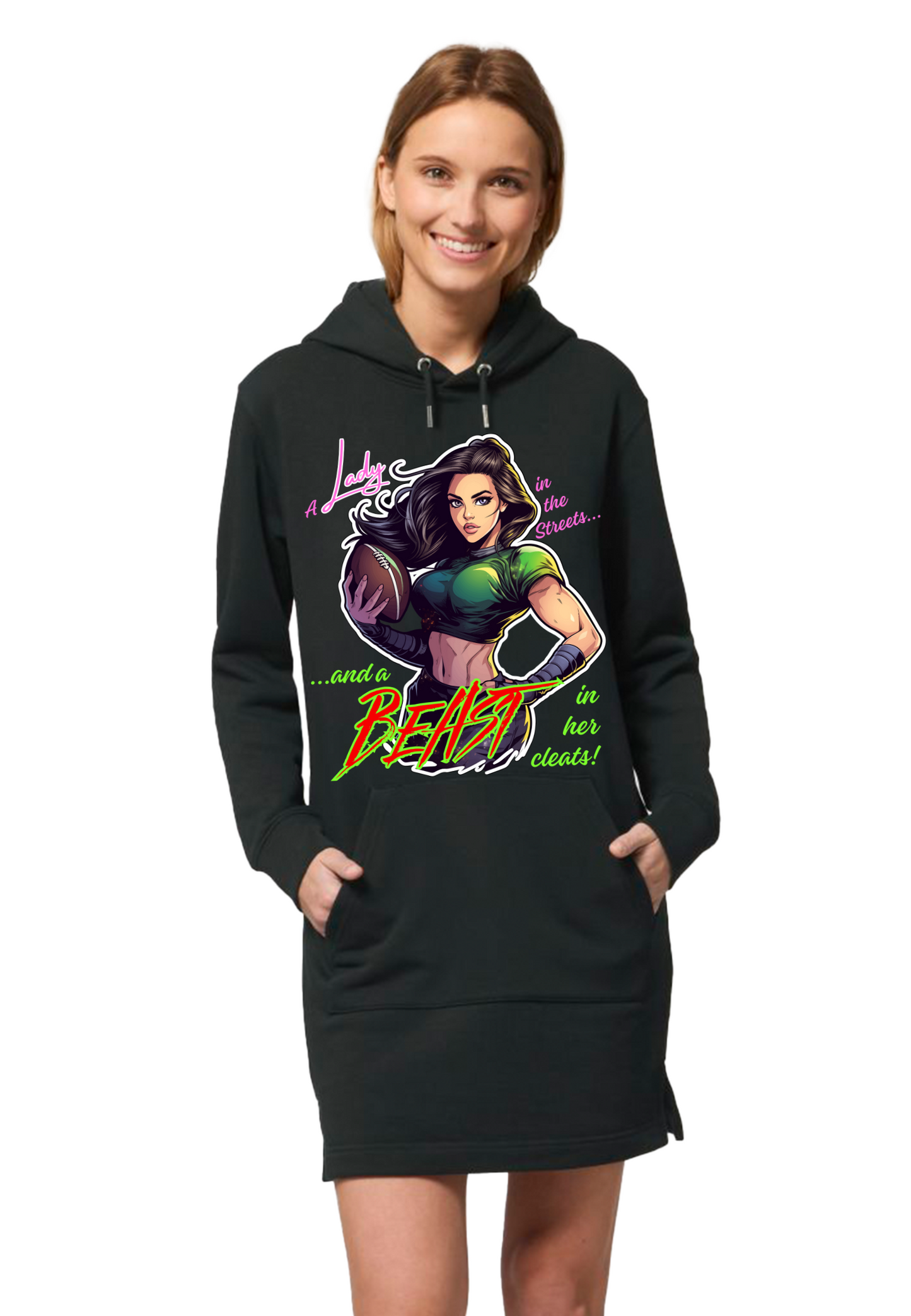 Football - Beast in Cleats WMN Hoodie Dress