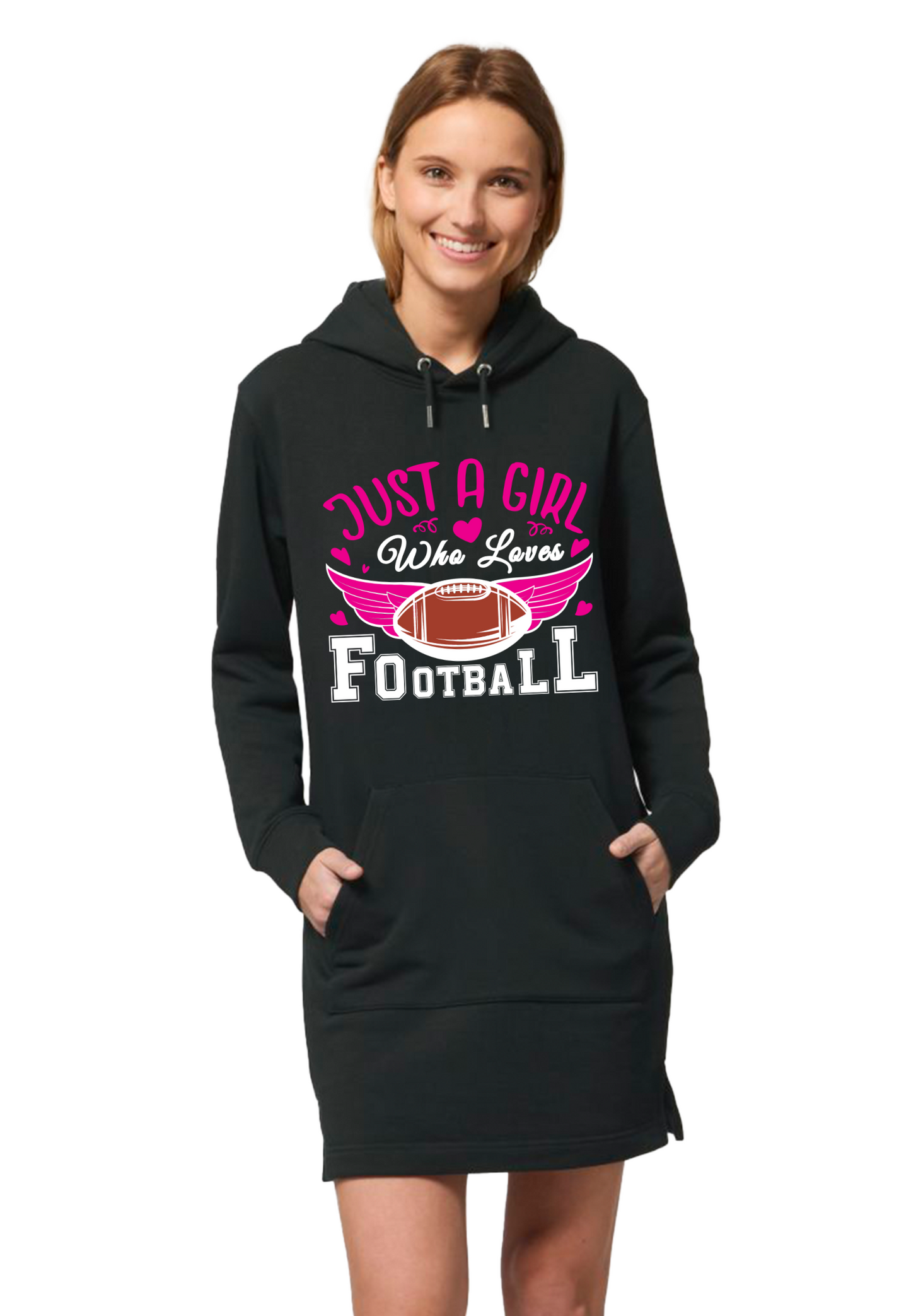 Football - Just a Girl WMN Hoodie Dress