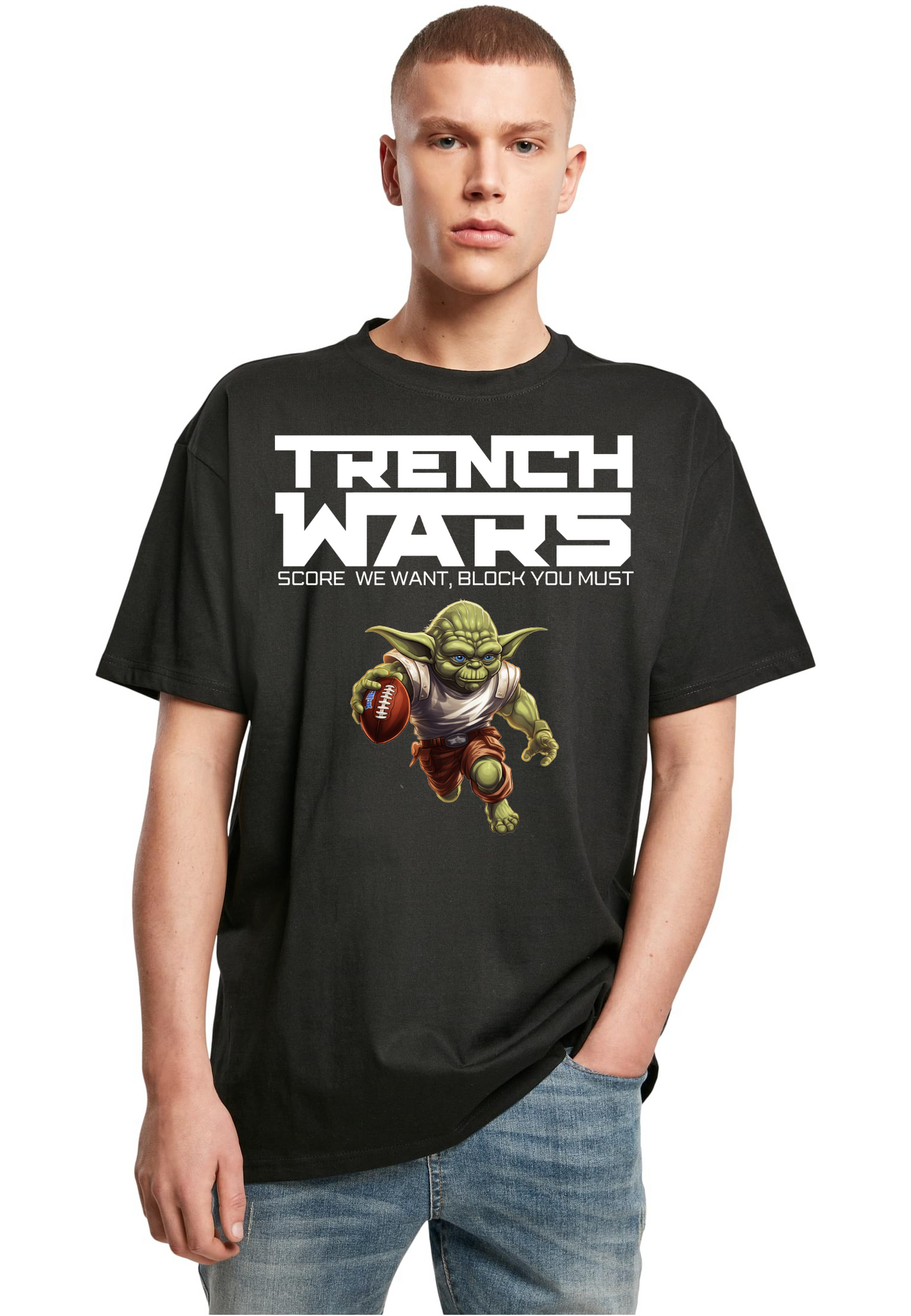 Football - Trench wars heavy oversized T-Shirt