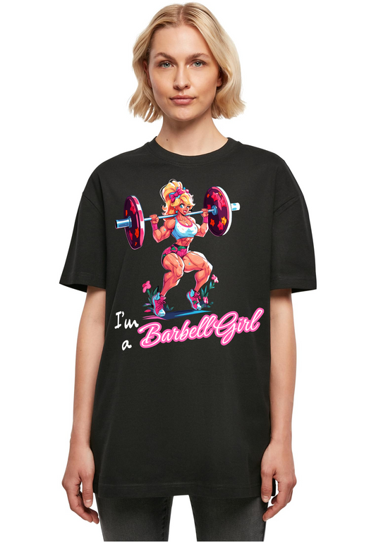 Gym - I'm a Barbell Girl WMN heavy oversized T-Shirt