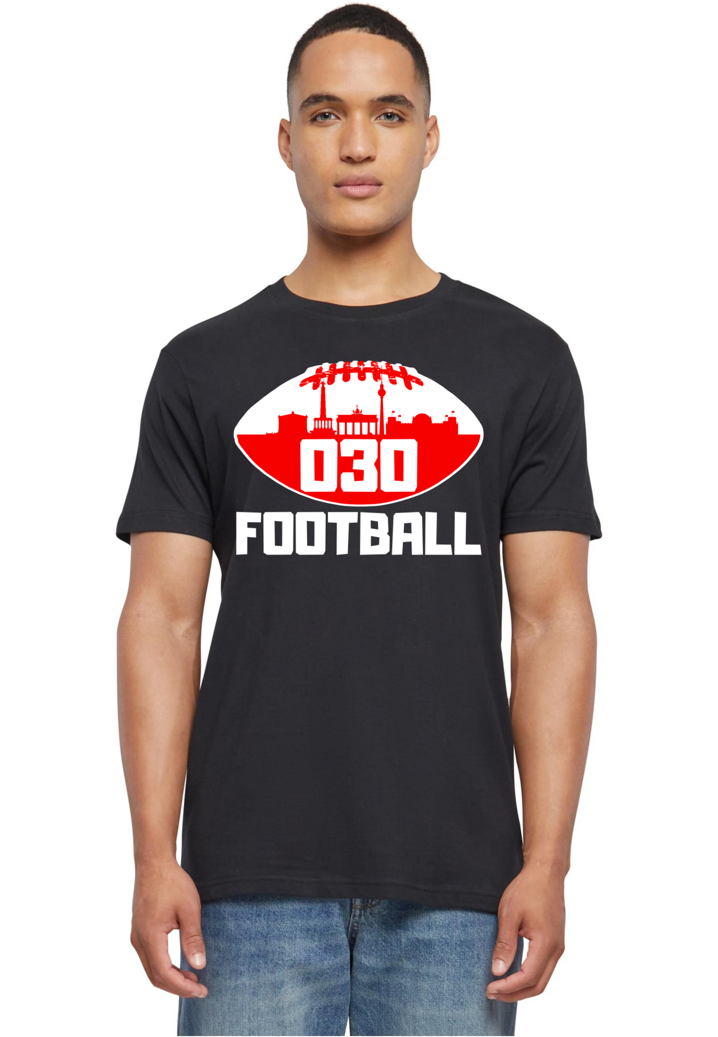 Football - 030-Football round neck unisex T-Shirt