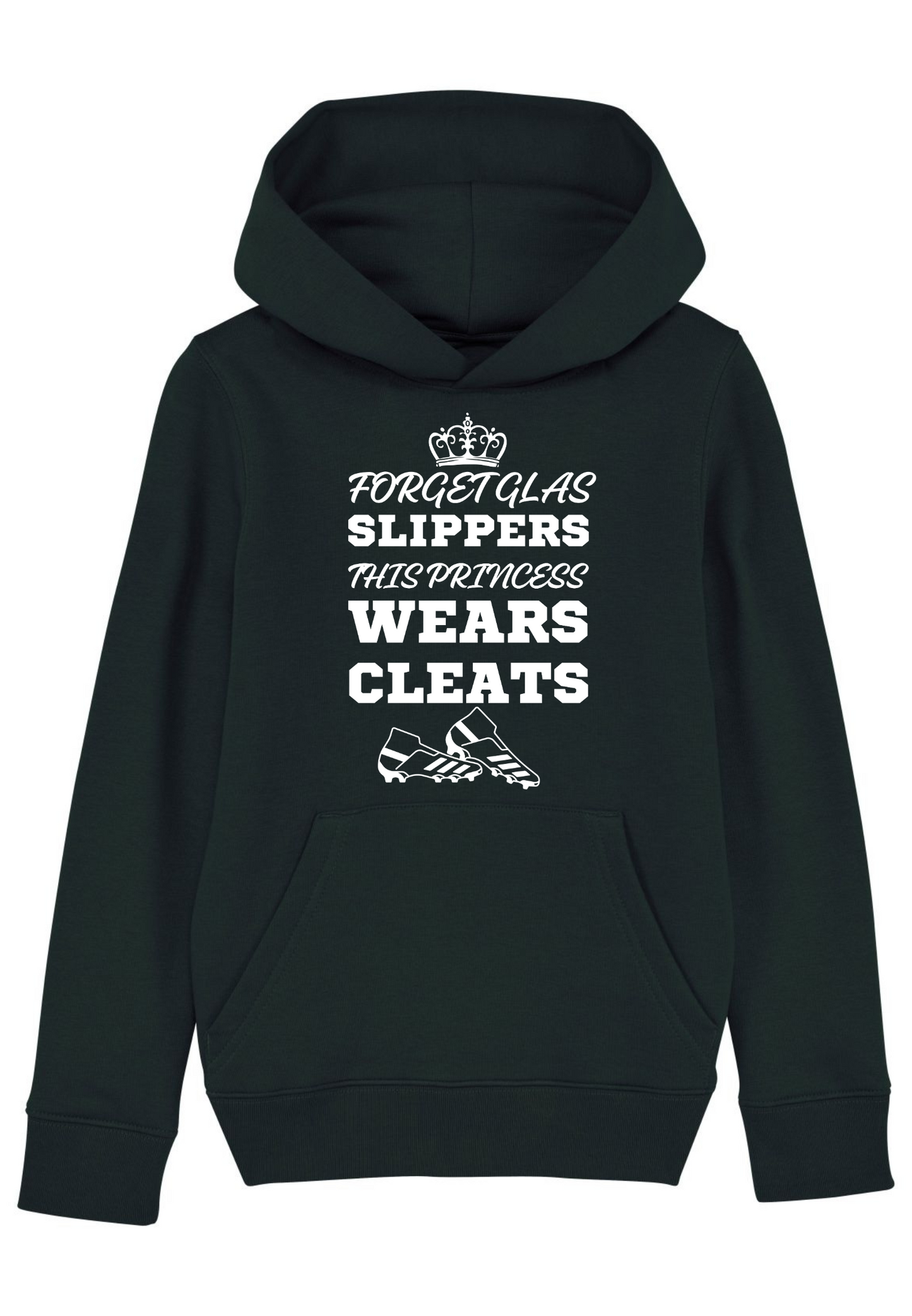 Sports - Princess wears Cleats Kids Hoodie