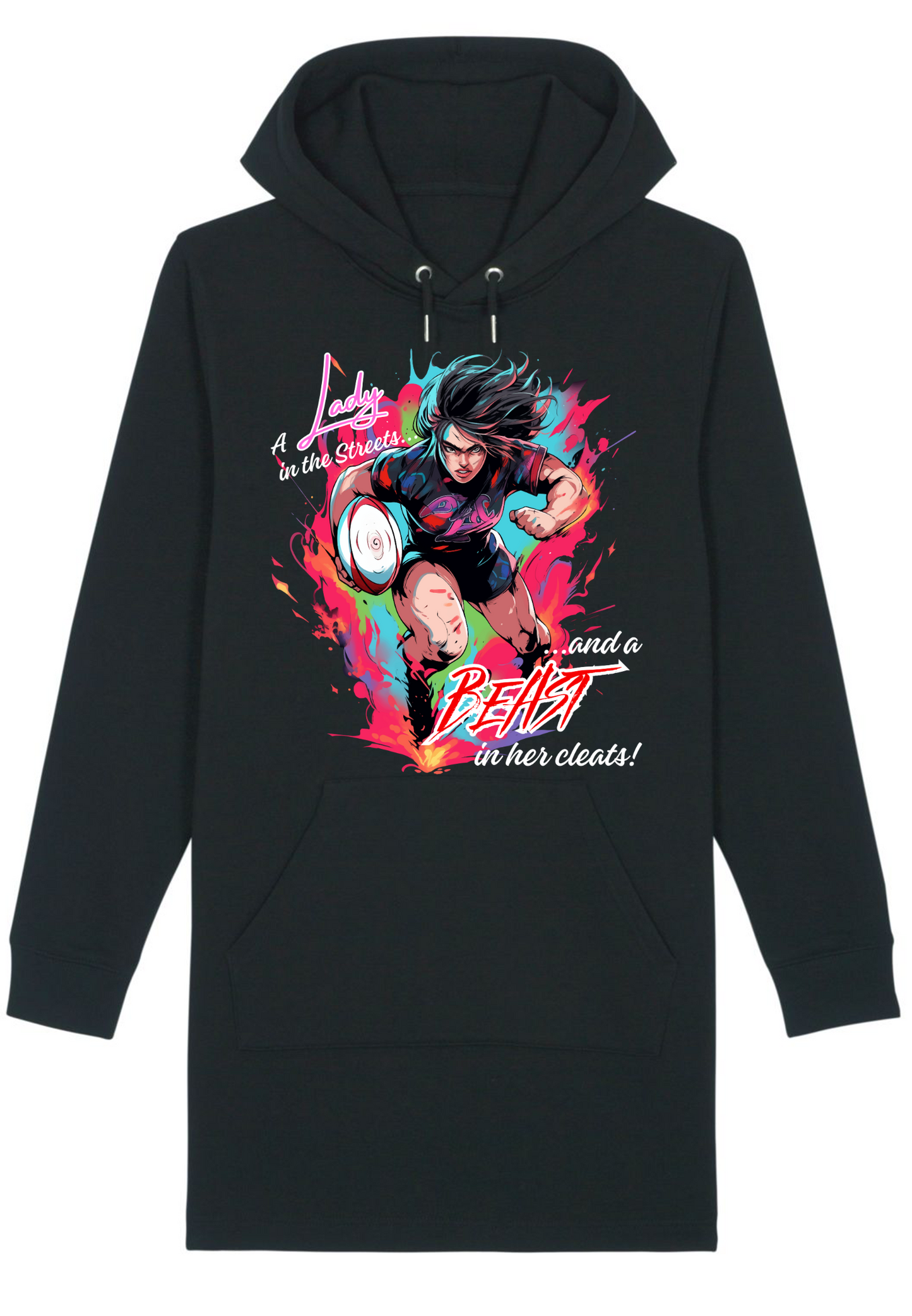 Rugby - Beast in Cleats WMN Hoodie Dress