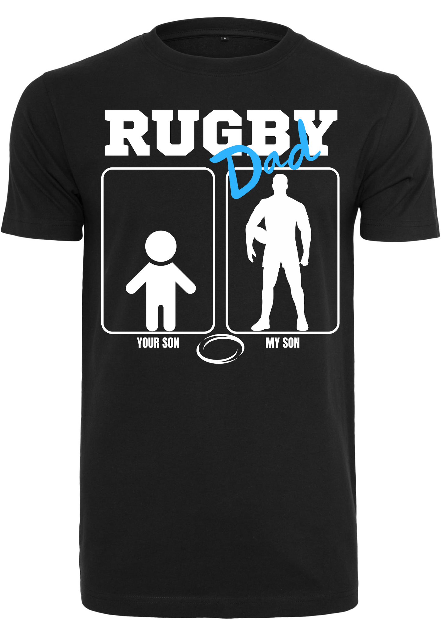 Rugby  - Rugby Dad - my son your son round neck T-Shirt