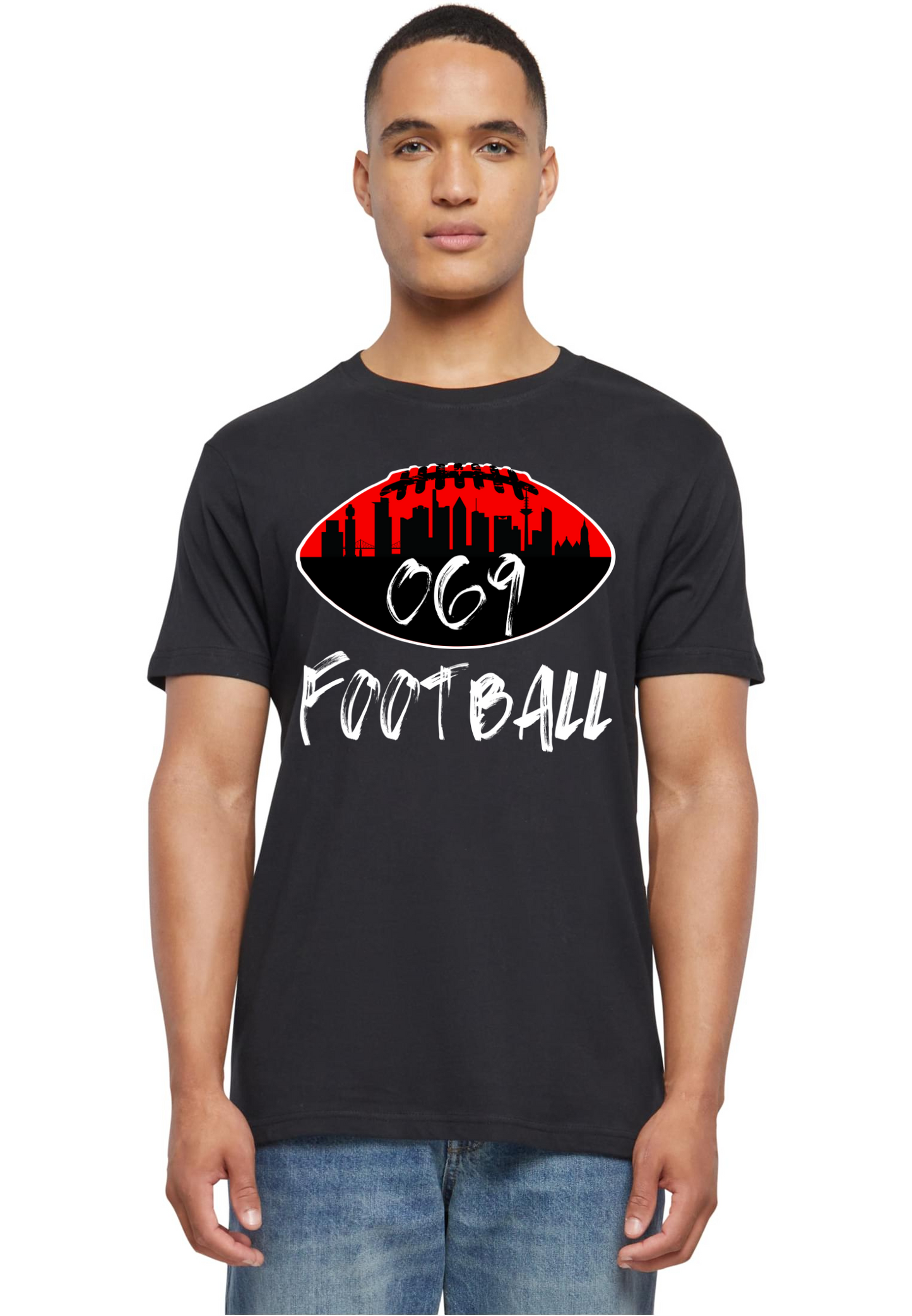 Football - 069-Football round neck unisex T-Shirt