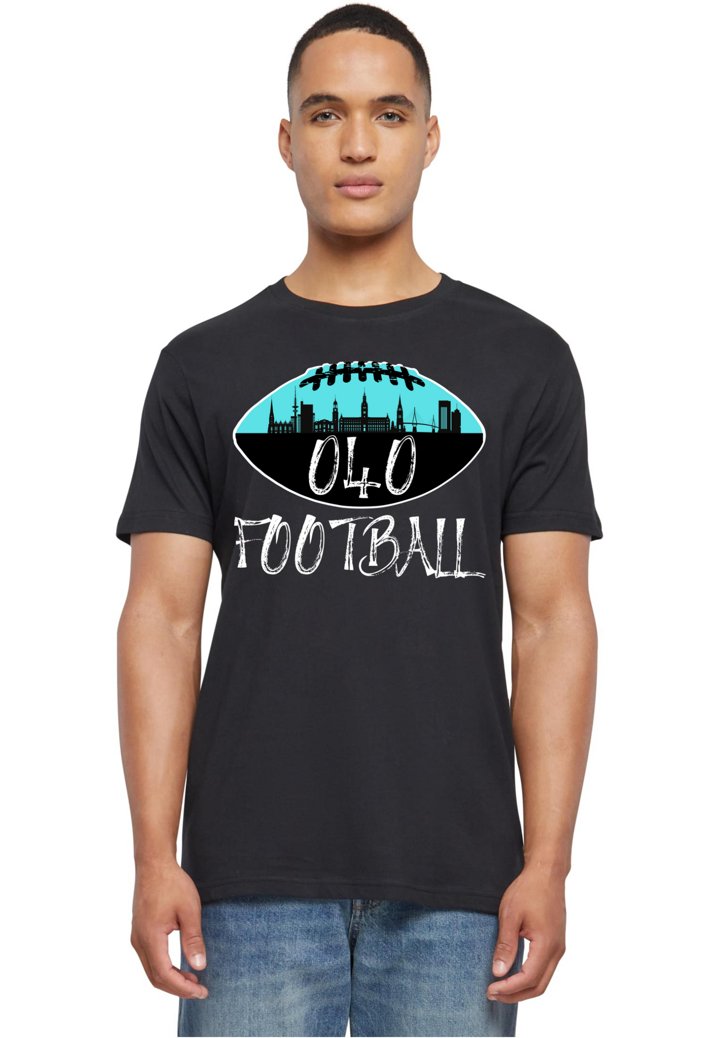 Football - 040-Football round neck unisex T-Shirt