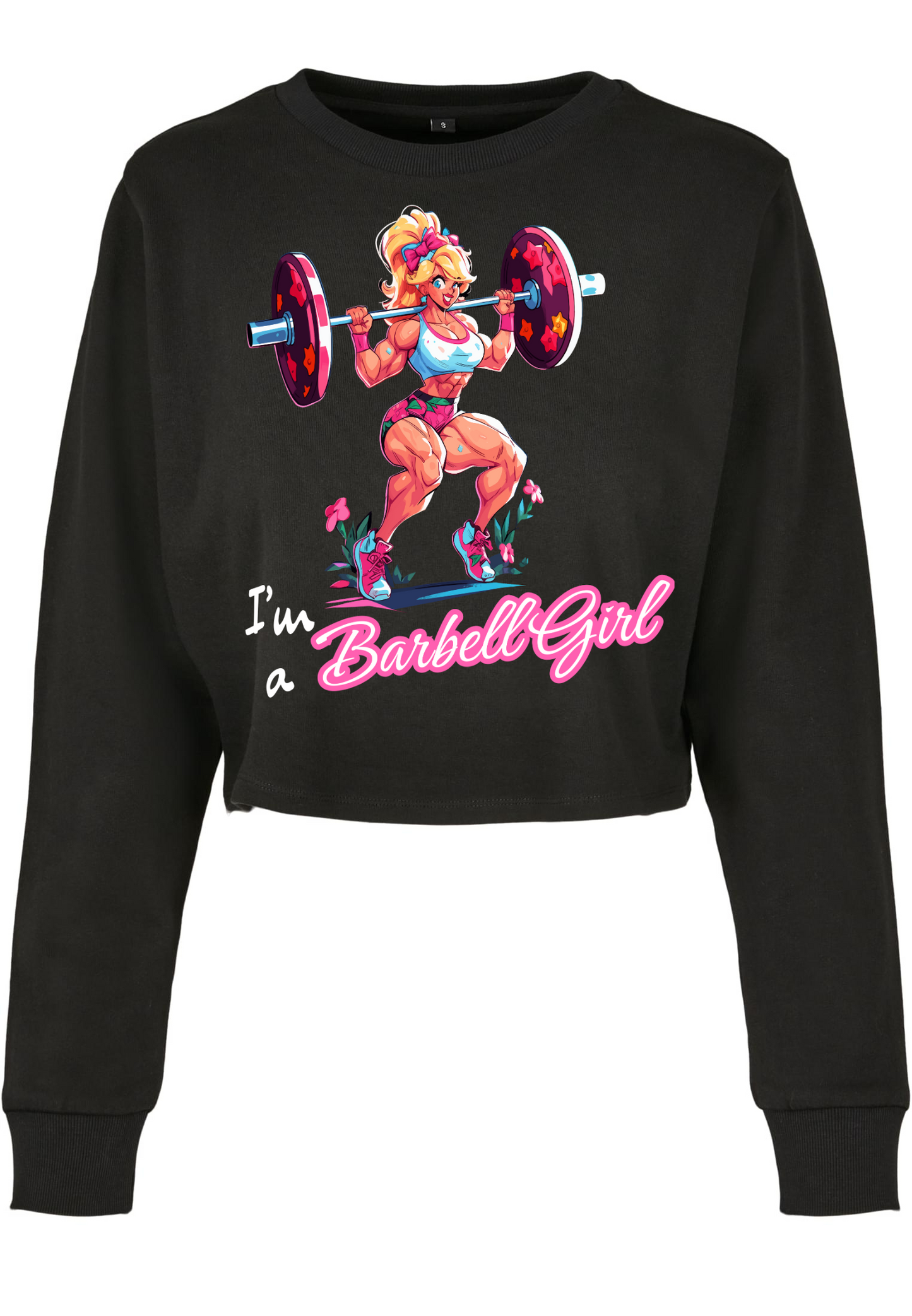 Gym - I'm a Barbell Girl WMN cropped Sweater