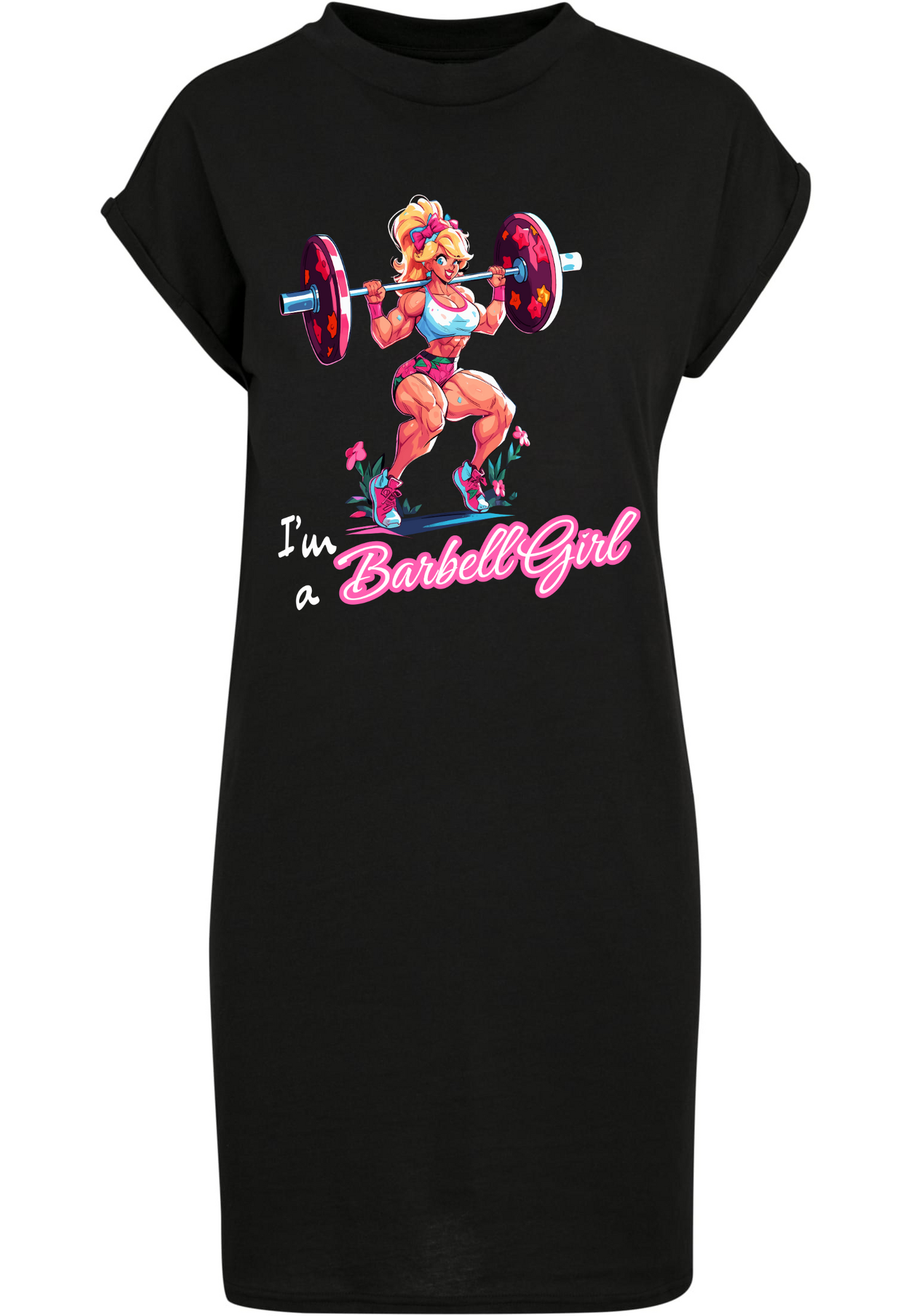 Gym - I'm a Barbell Girl WMN T-Shirt Dress