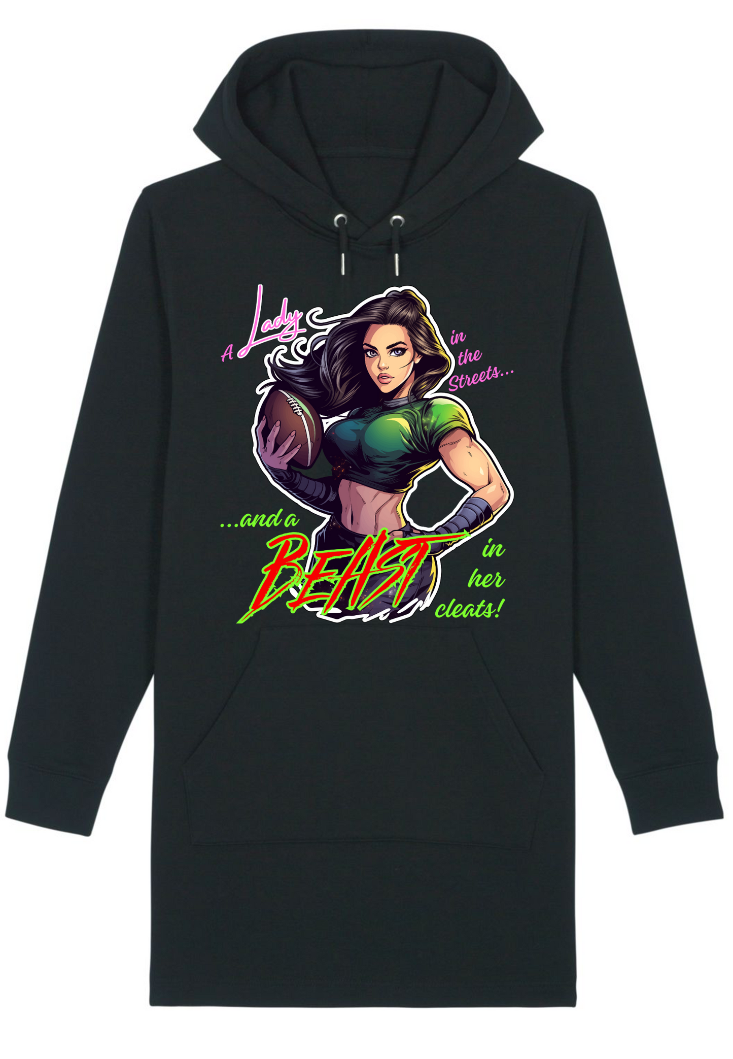 Football - Beast in Cleats WMN Hoodie Dress