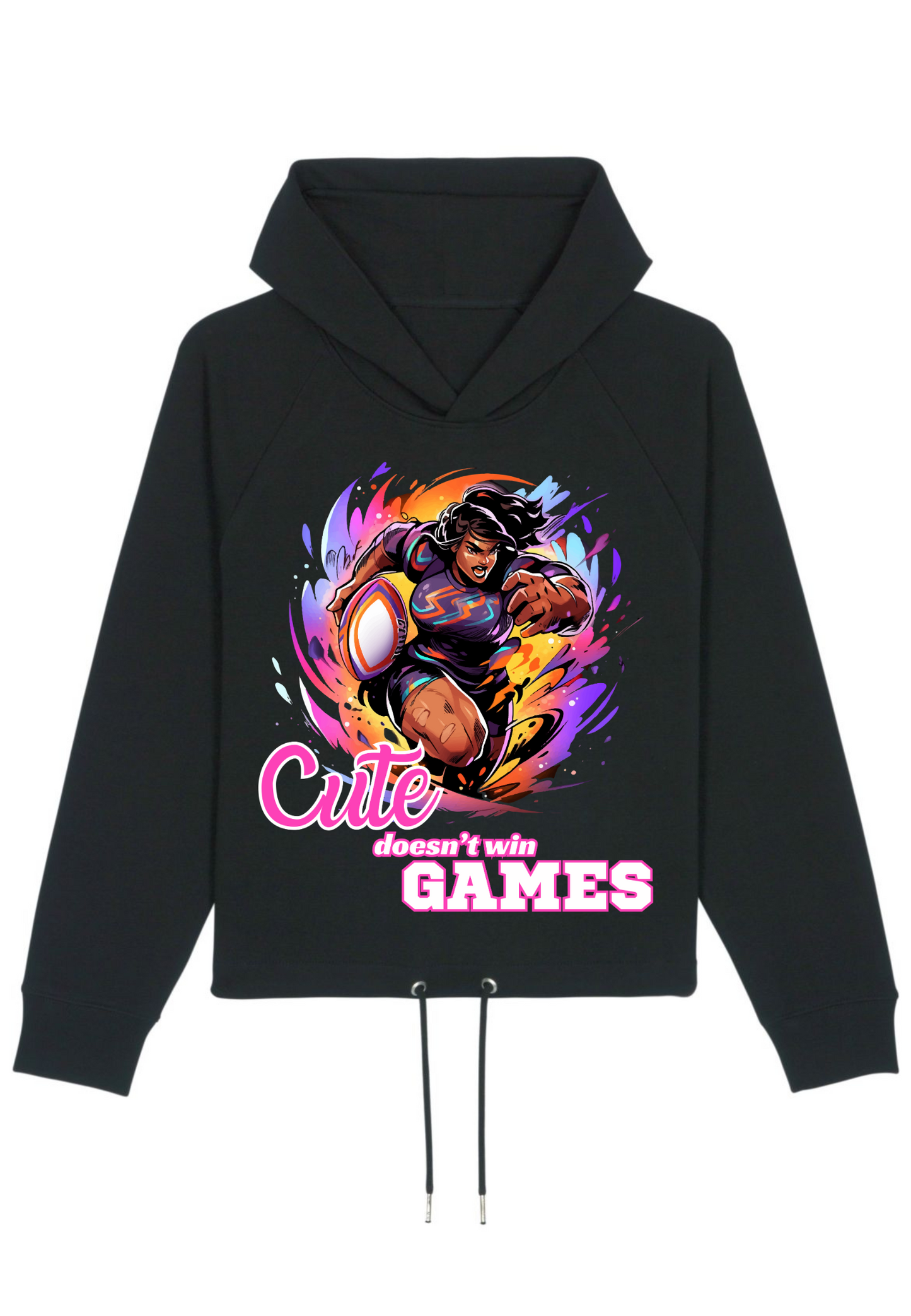 Rugby - Cute doesn't win games WMN Hoodie