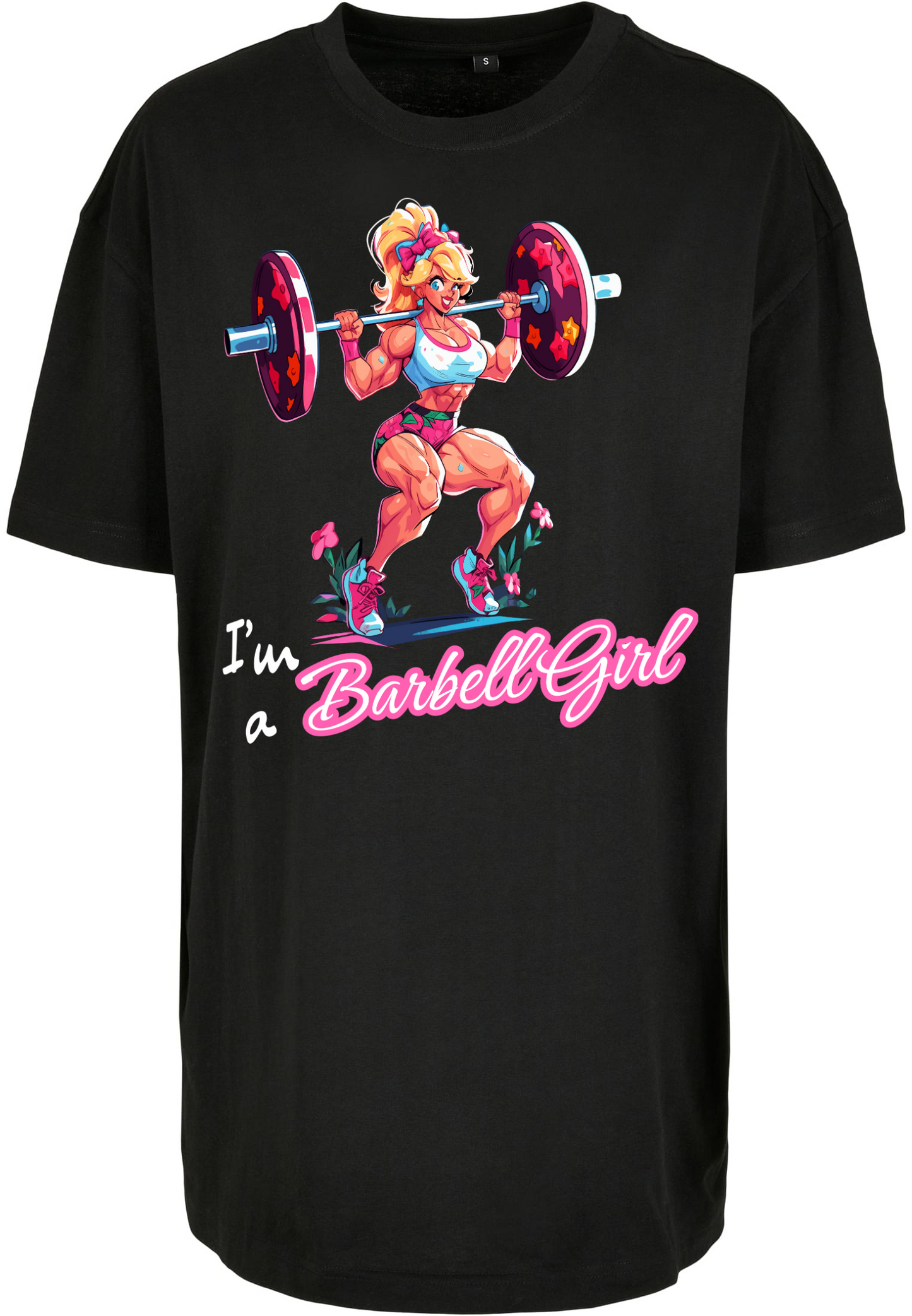 Gym - I'm a Barbell Girl WMN heavy oversized T-Shirt