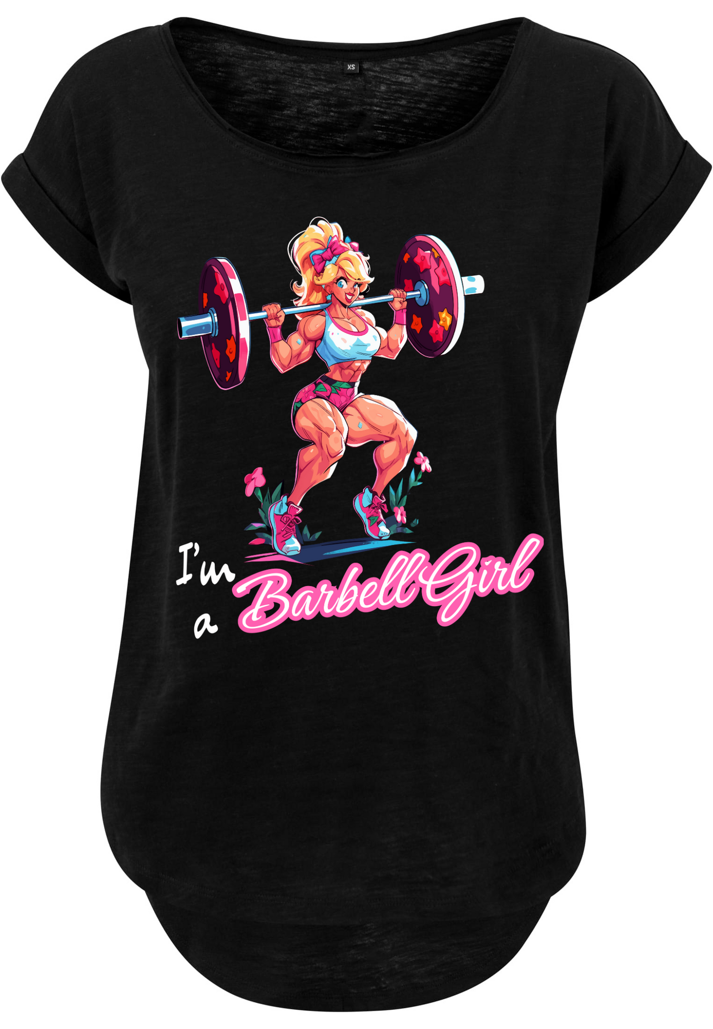 Gym - I'm a Barbell Girl WMN long slub T-Shirt