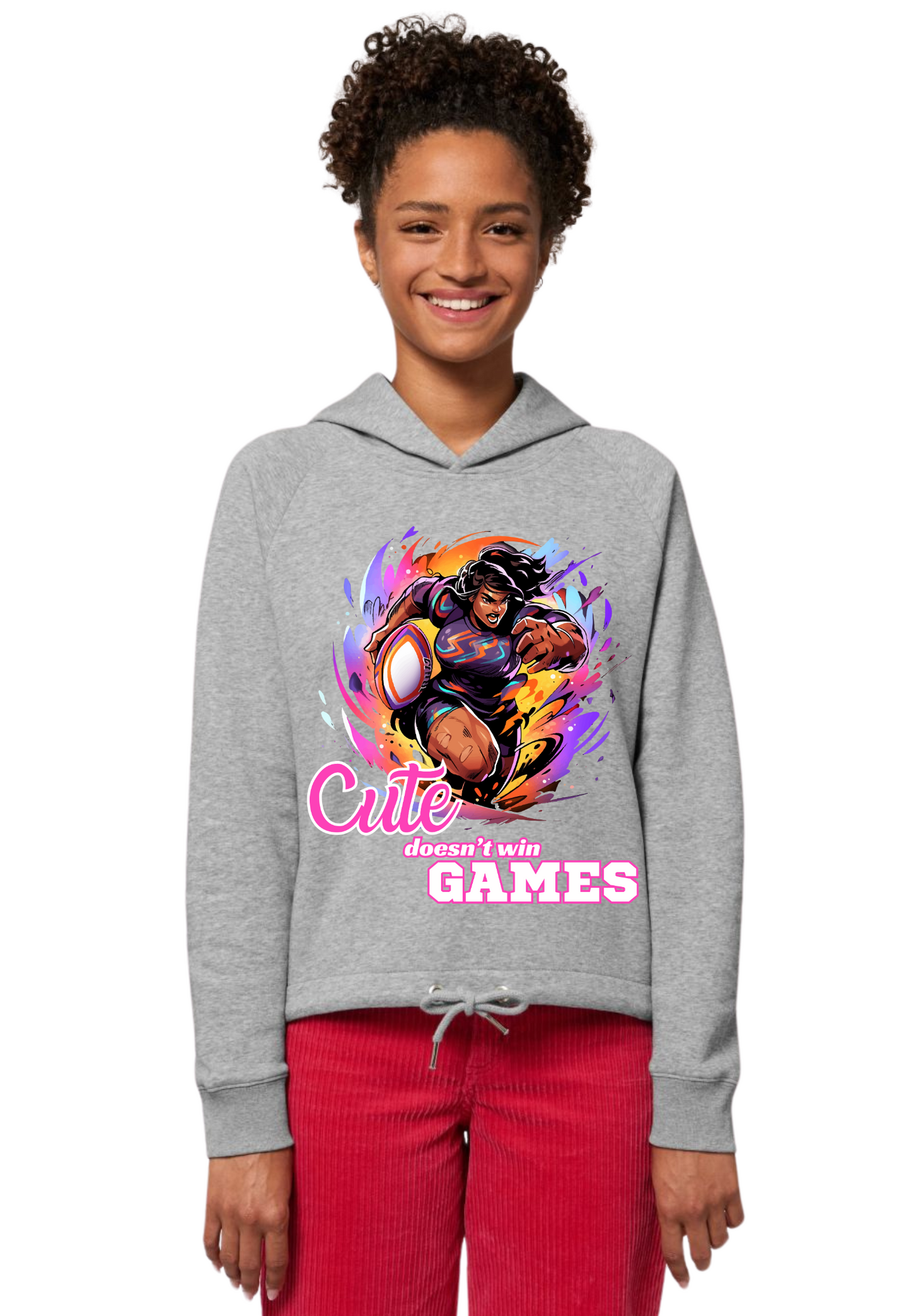 Rugby - Cute doesn't win games WMN Hoodie