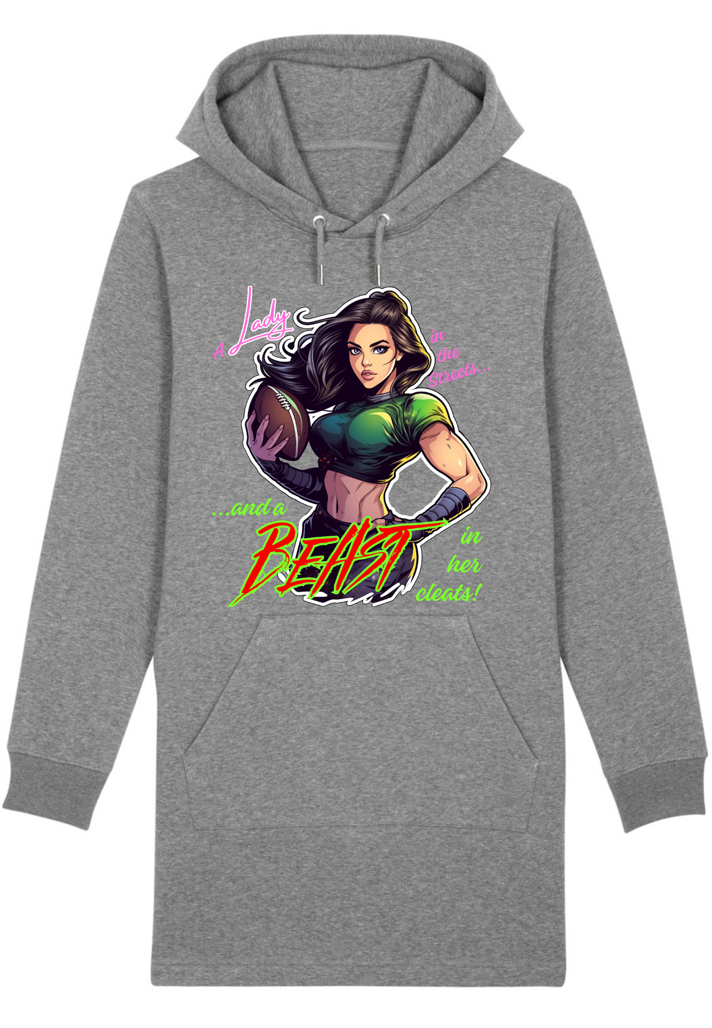 Football - Beast in Cleats WMN Hoodie Dress