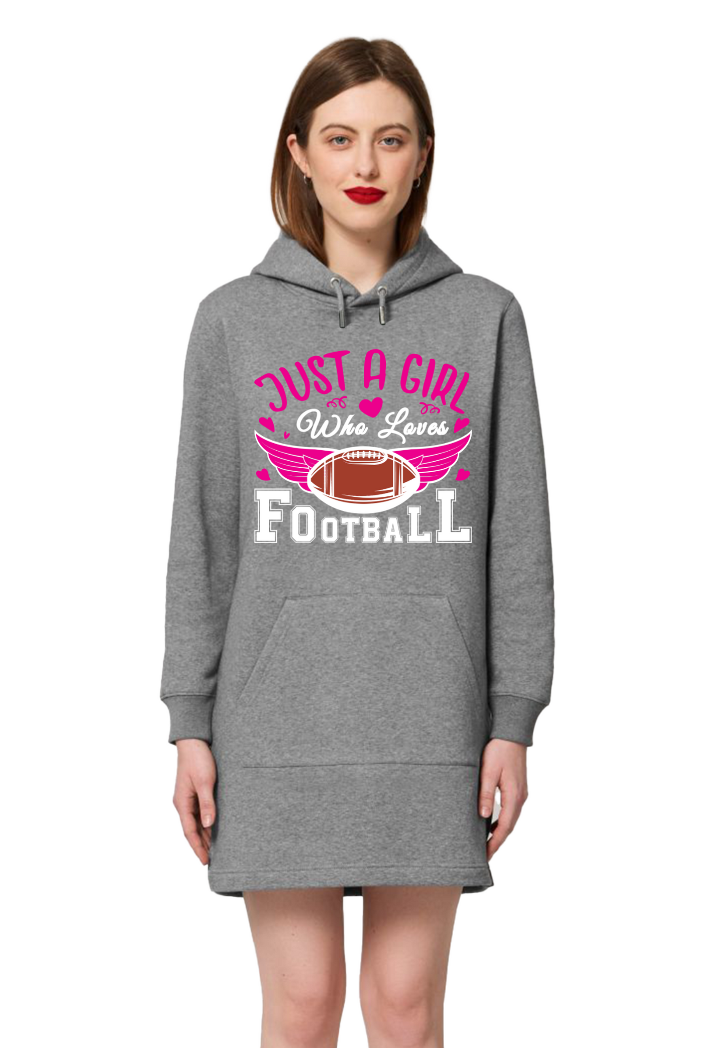 Football - Just a Girl WMN Hoodie Dress