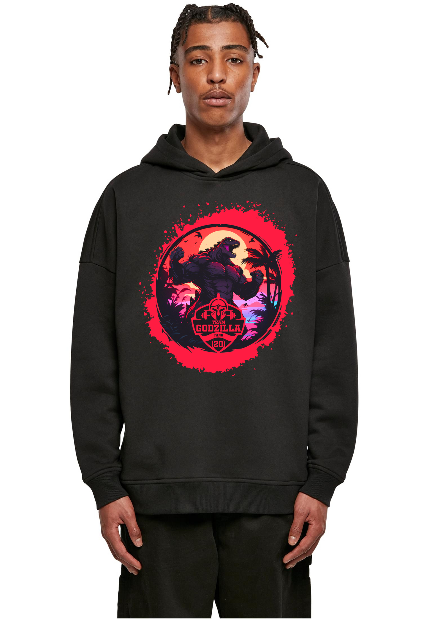 Team Godzilla oversized Hoodie