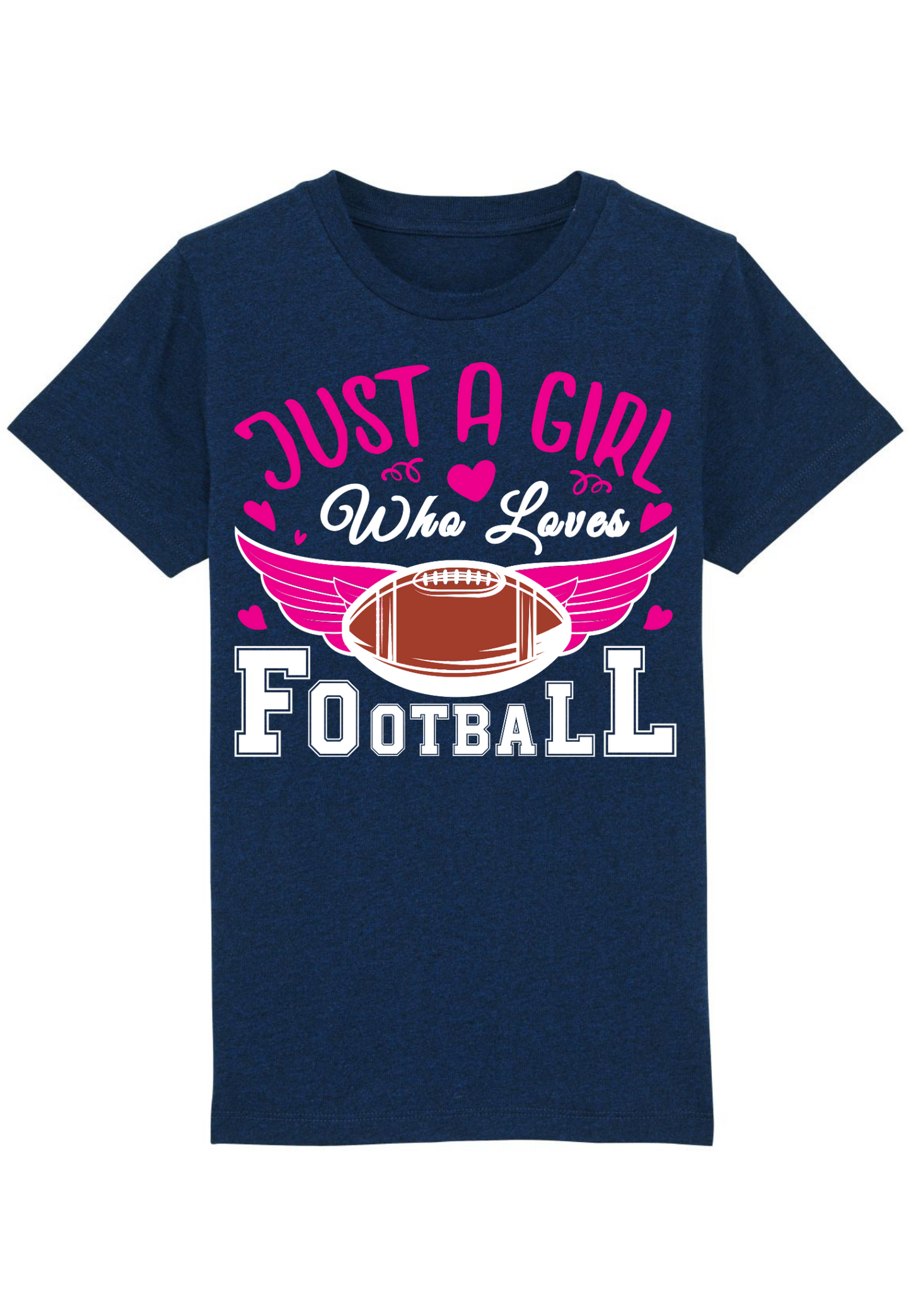 Football - Just a Girl Kids T-Shirt